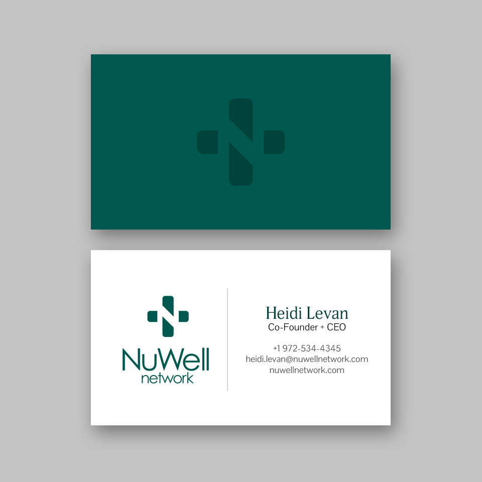 Visitenkarten-Design von Andrés Sebastián für NuWell Network  | Design #33119123