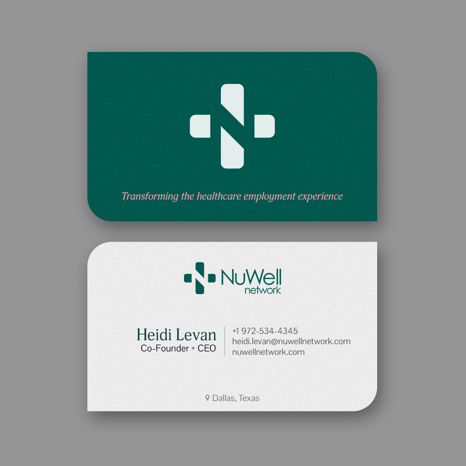 Business Card Design by Andrés Sebastián for NuWell Network  | Design #33119156