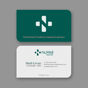 Business Card Design by Andrés Sebastián for NuWell Network  | Design: #33119156