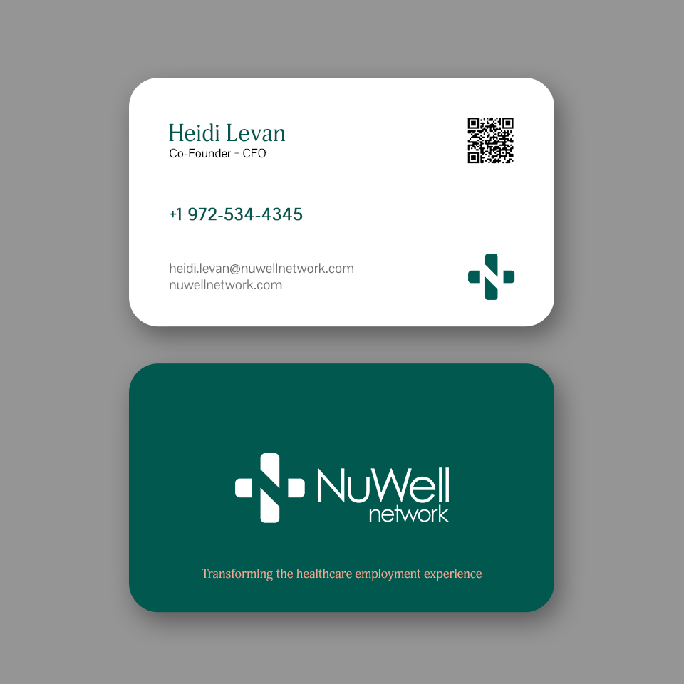 Business Card Design by Andrés Sebastián for NuWell Network  | Design #33119188