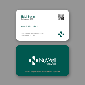 Business Card Design by Andrés Sebastián for NuWell Network  | Design: #33119188