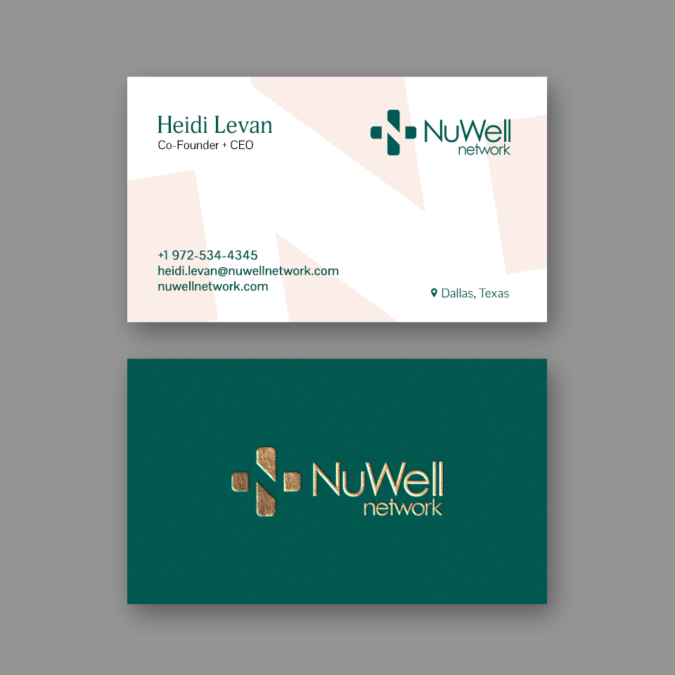 Business Card Design by Andrés Sebastián for NuWell Network  | Design #33119203