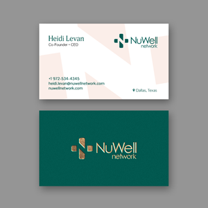 Business Card Design by Andrés Sebastián for NuWell Network  | Design: #33119203