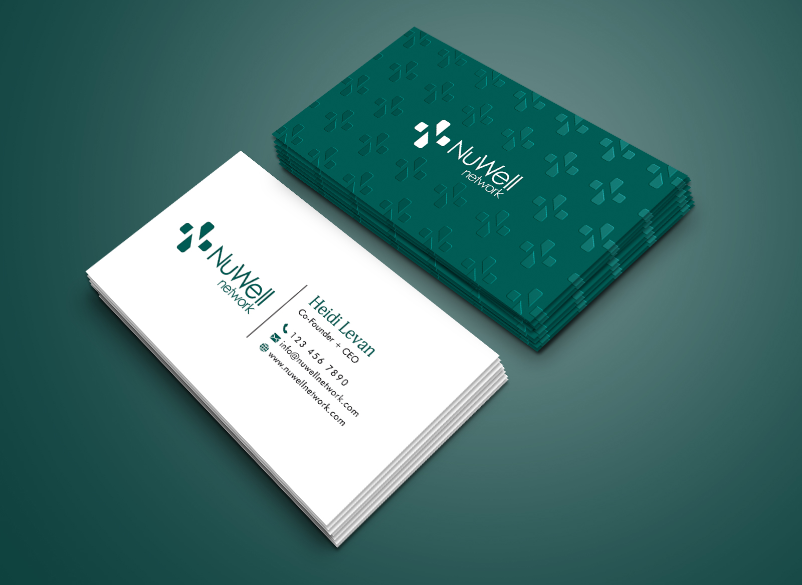 Business Card Design by Creative Moon Design for NuWell Network  | Design #33138440