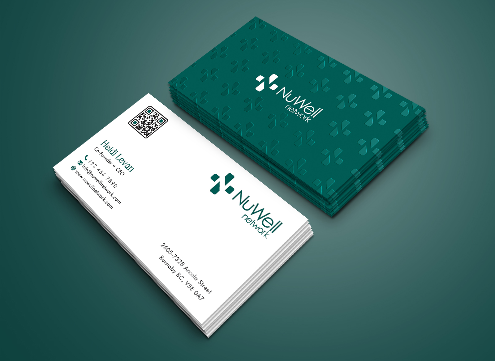Business Card Design by Creative Moon Design for NuWell Network  | Design #33138441