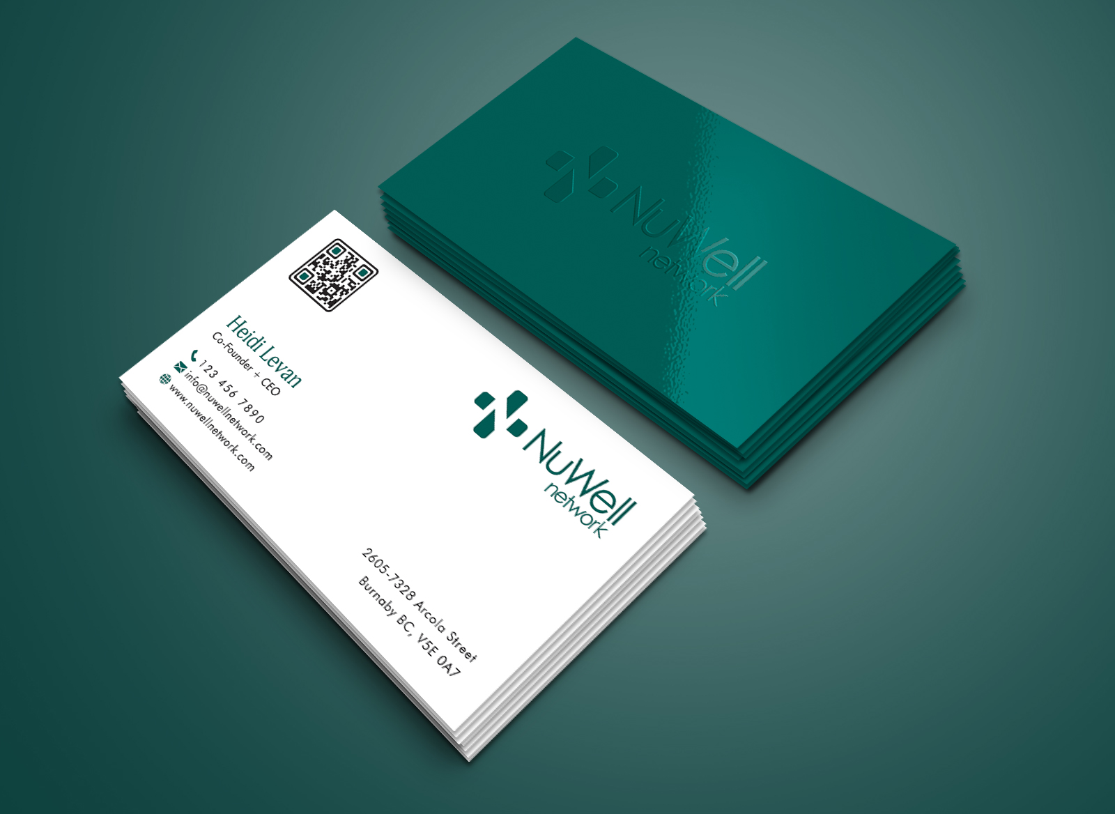 Visitenkarten-Design von Creative Moon Design für NuWell Network  | Design #33138442
