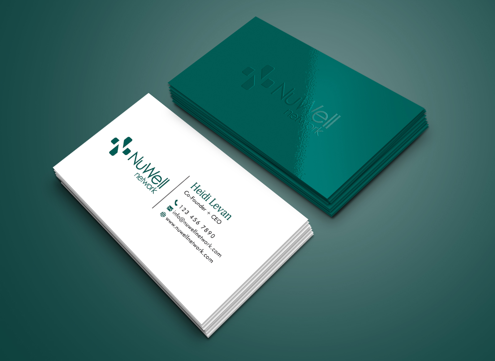 Visitenkarten-Design von Creative Moon Design für NuWell Network  | Design #33138443