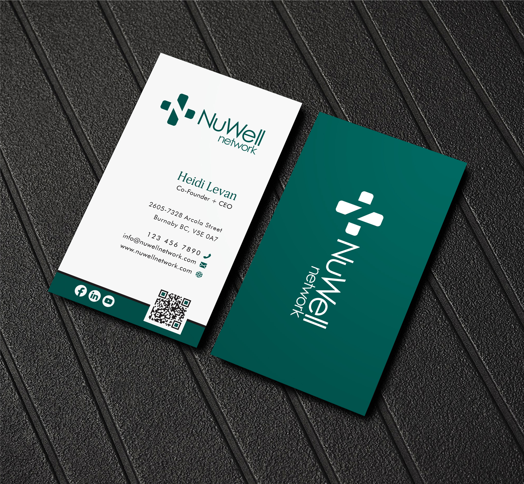 Visitenkarten-Design von Creative Moon Design für NuWell Network  | Design #33141732