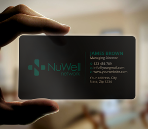Visitenkarten-Design von Expert Bappy für NuWell Network  | Design: #33118566