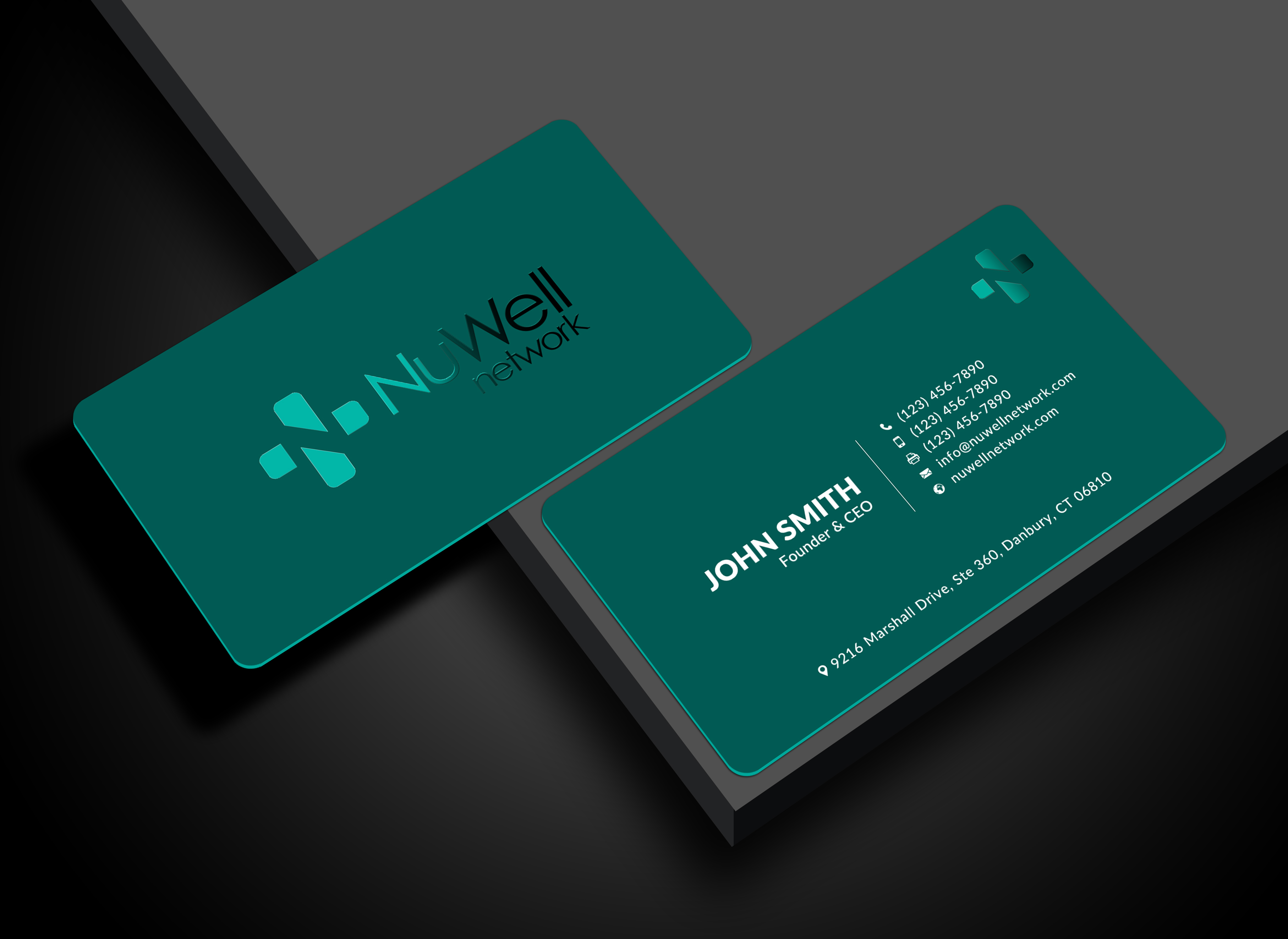 Visitenkarten-Design von Sun Moon Graphic Designer für NuWell Network  | Design #33120169
