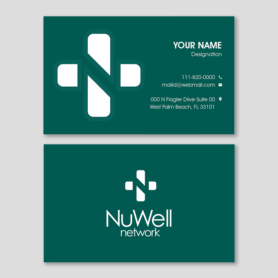 Visitenkarten-Design von YourLogoMaster für NuWell Network  | Design #33129808