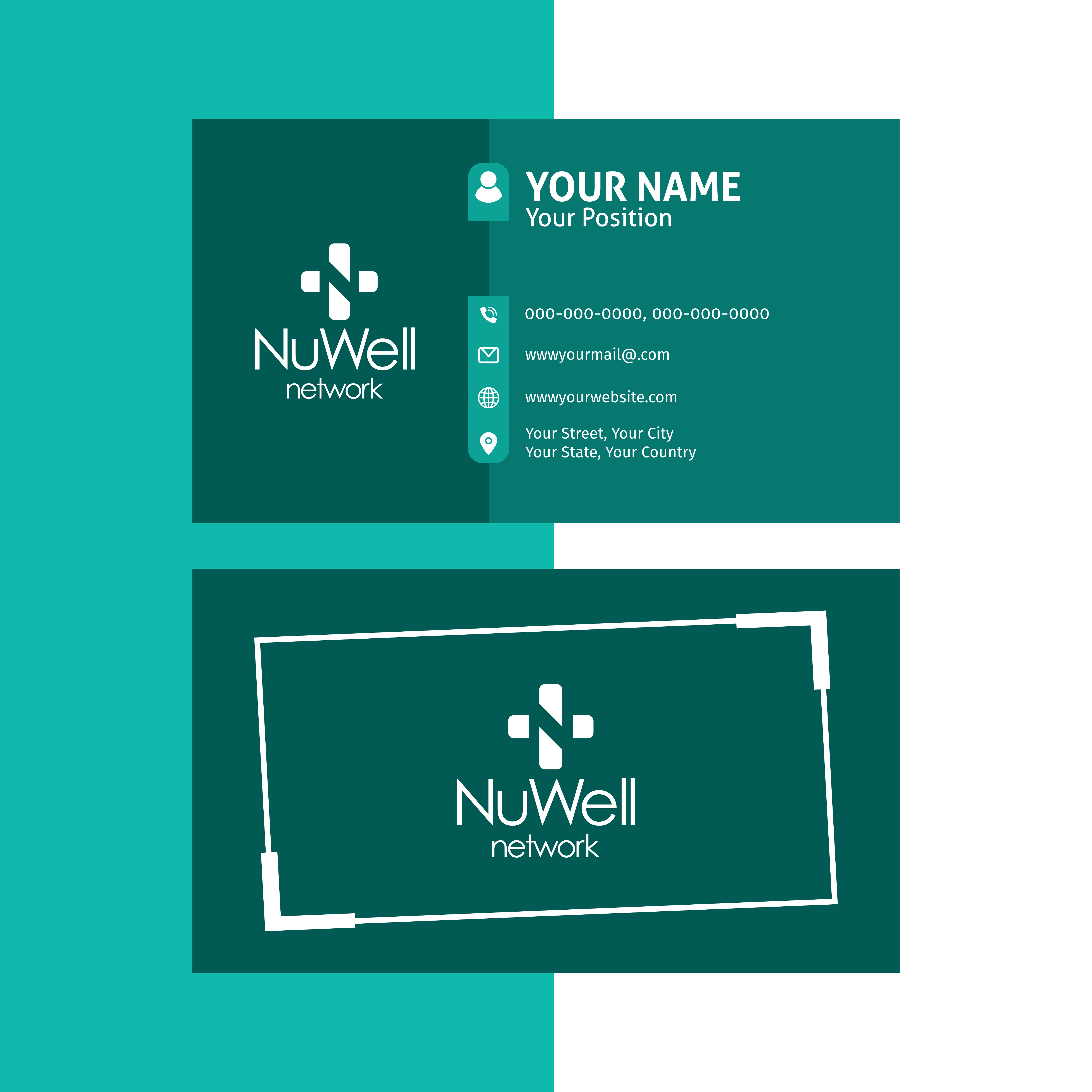 Diseño de Tarjeta de Presentación por SR Graphics G para NuWell Network  | Diseño #33148926