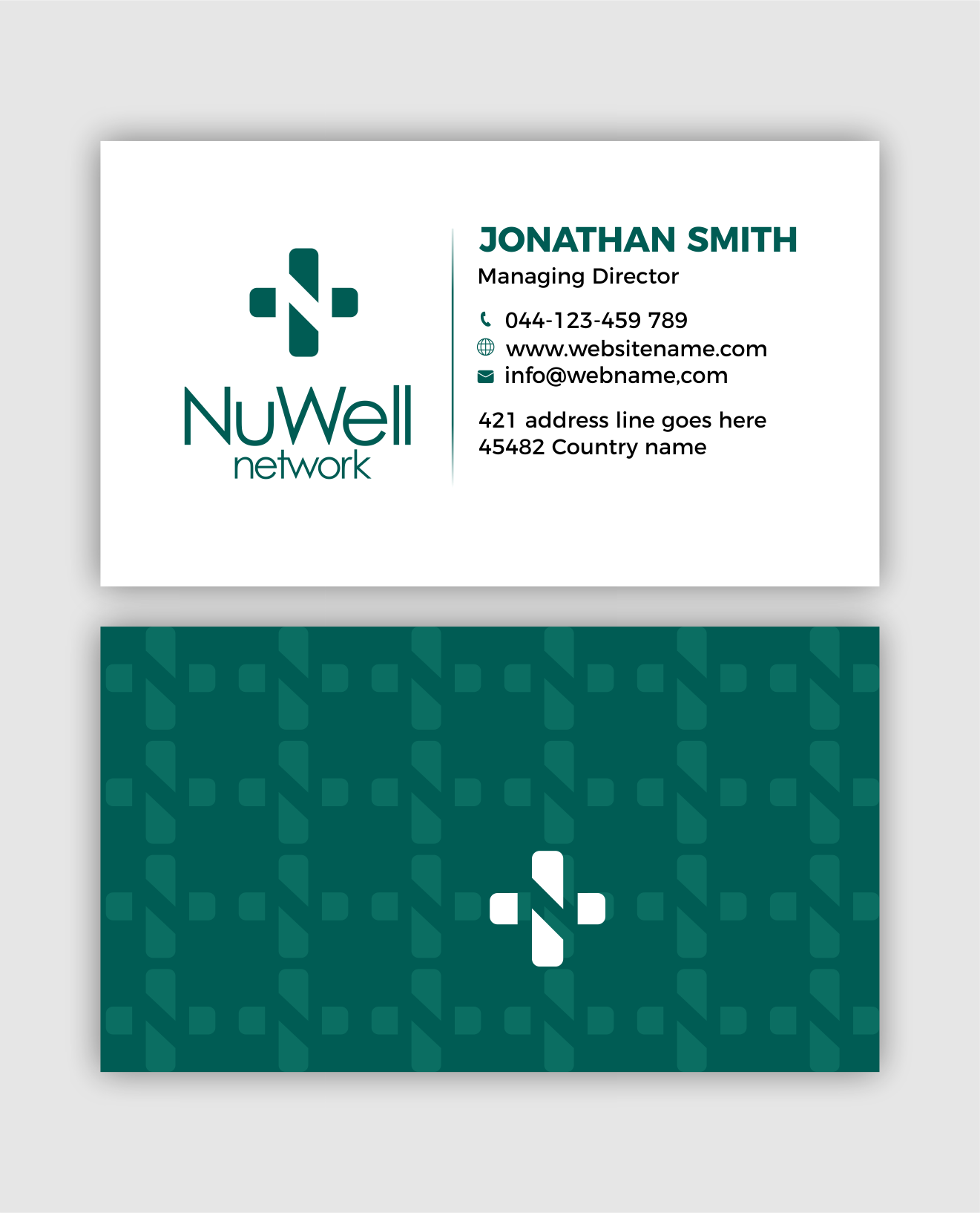Business Card Design by designer1975 for NuWell Network  | Design #33134198