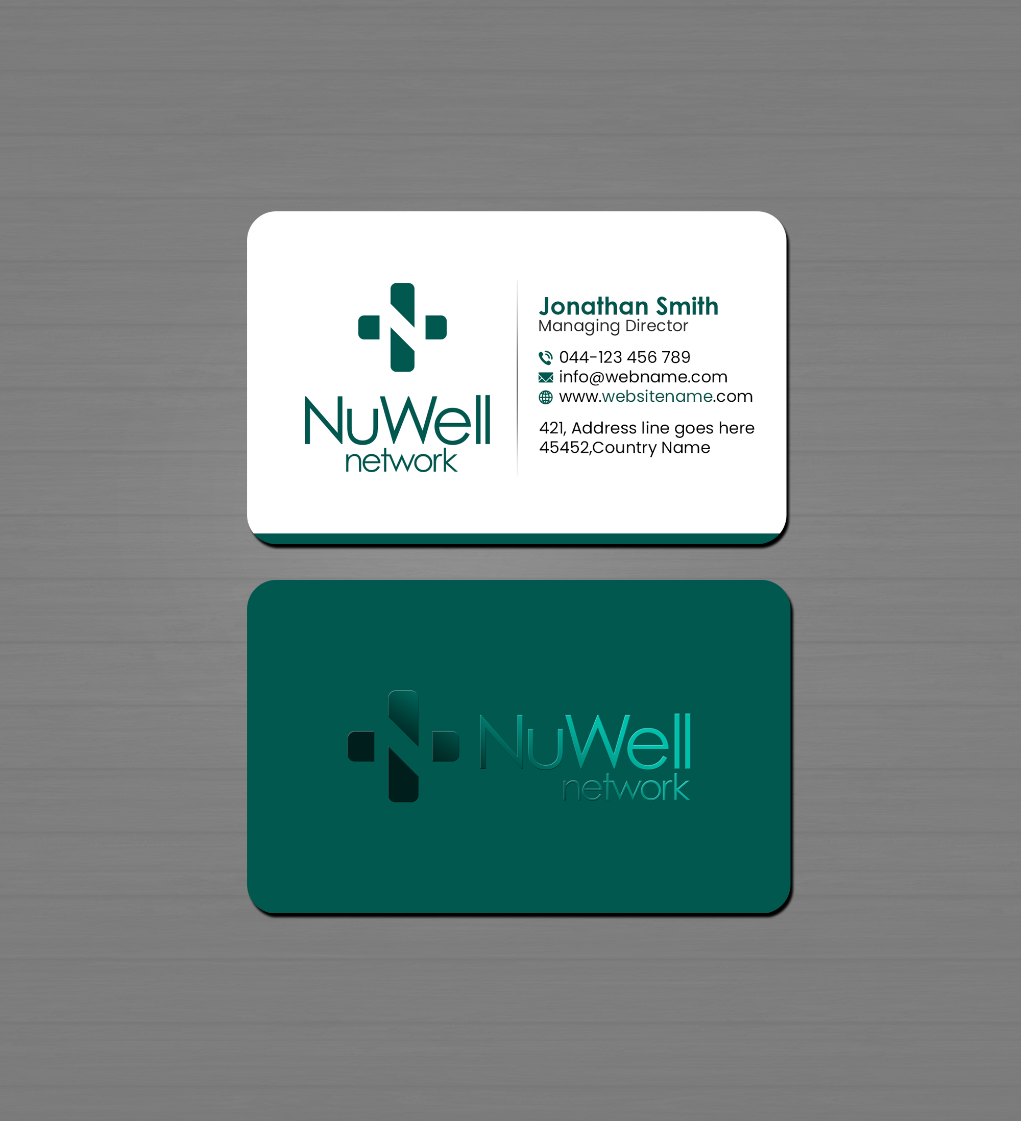 Design de Carte de Visite par Creations Box 2015 pour NuWell Network  | Design #33151490