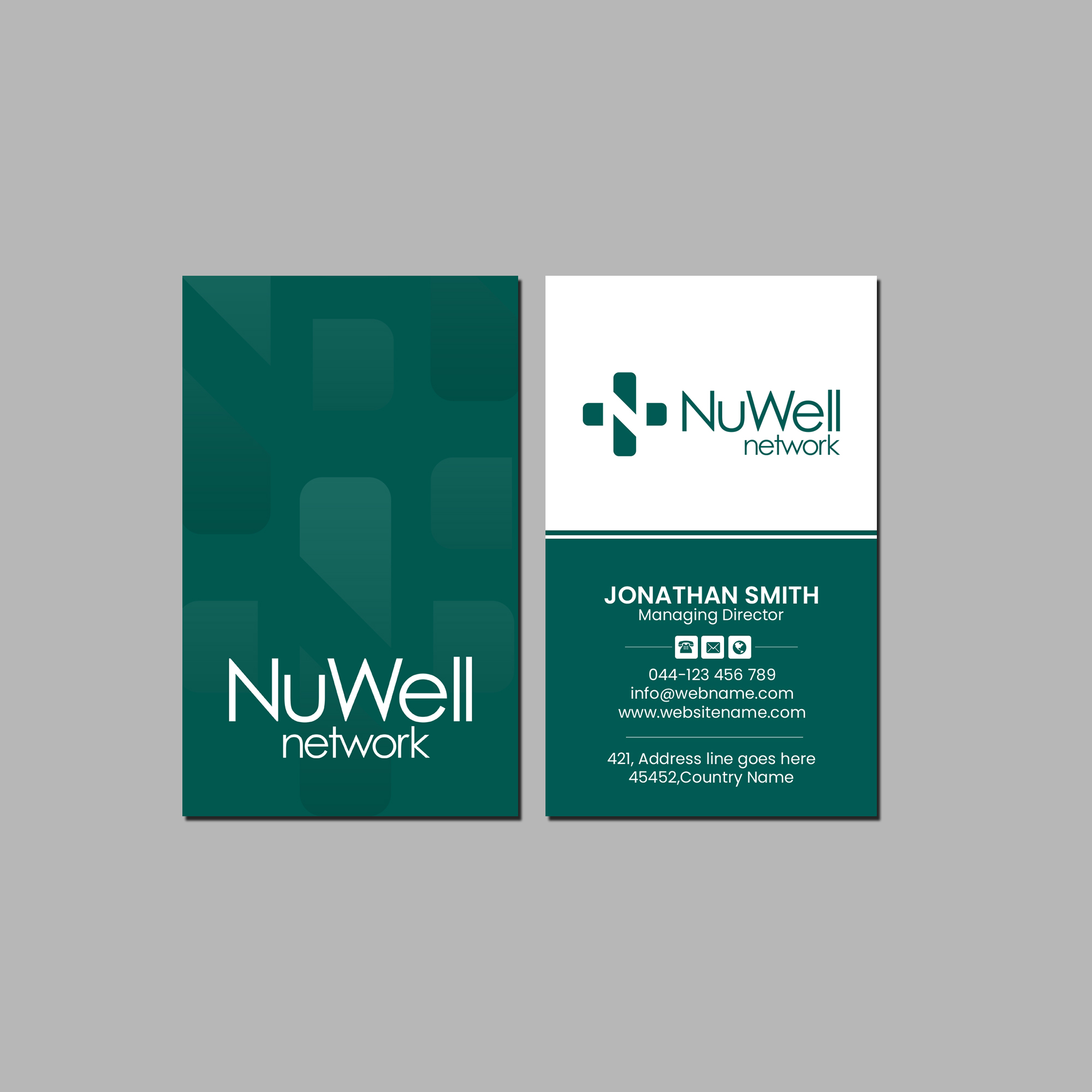 Diseño de Tarjeta de Presentación por Creations Box 2015 para NuWell Network  | Diseño #33151495