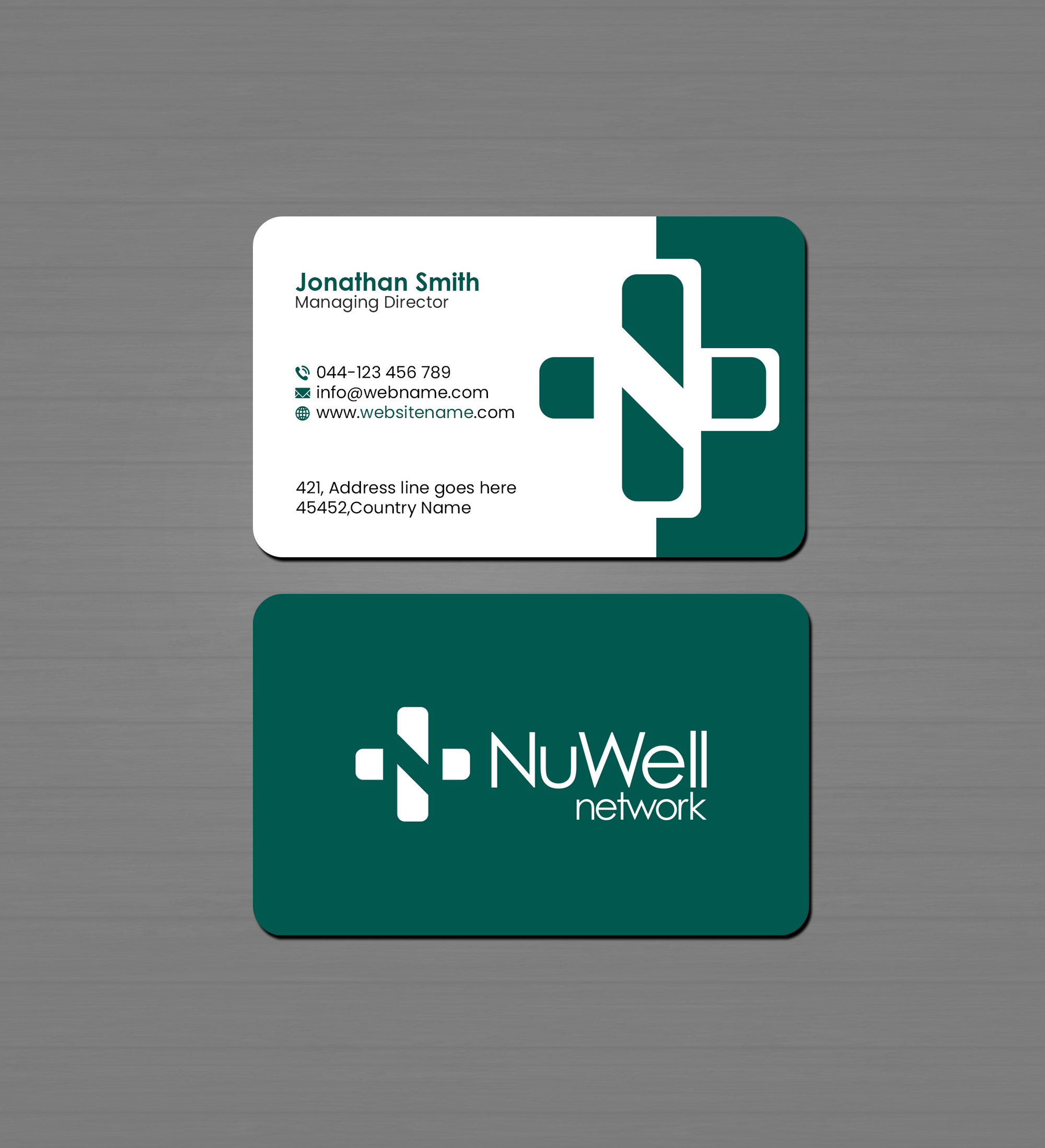 Diseño de Tarjeta de Presentación por Creations Box 2015 para NuWell Network  | Diseño #33151497