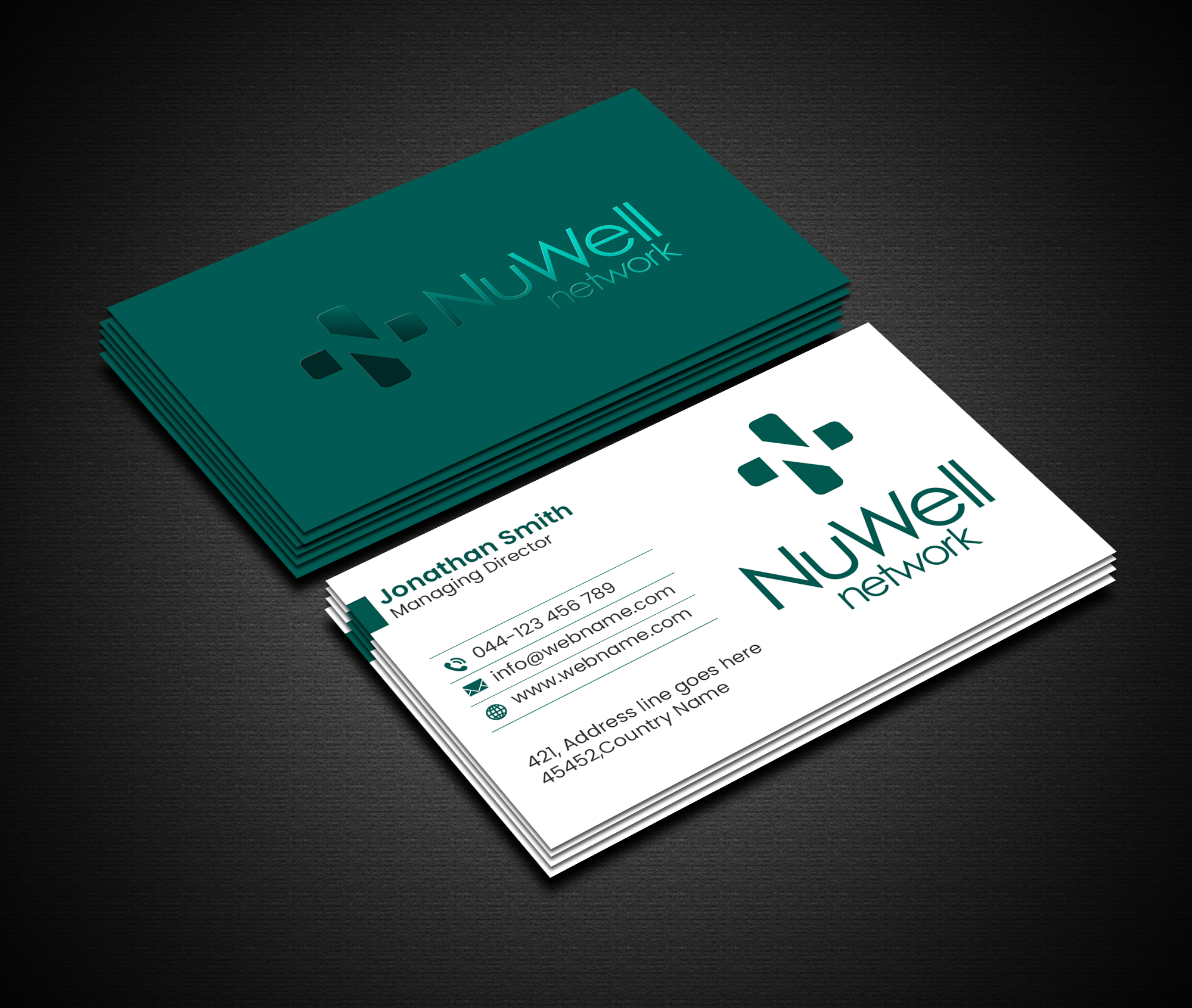 Business Card Design by Creations Box 2015 for NuWell Network  | Design #33156488