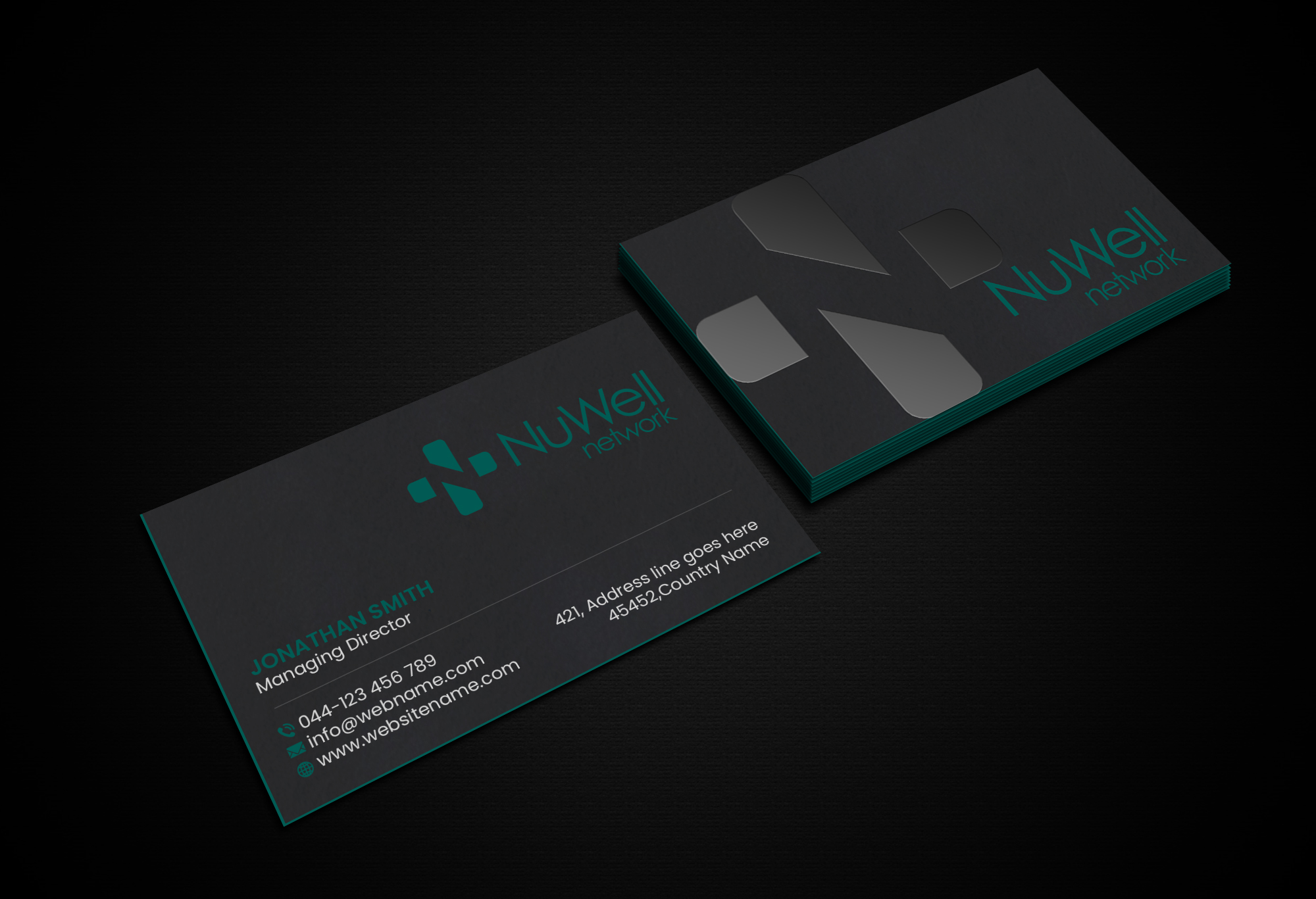Design de Carte de Visite par Creations Box 2015 pour NuWell Network  | Design #33156491