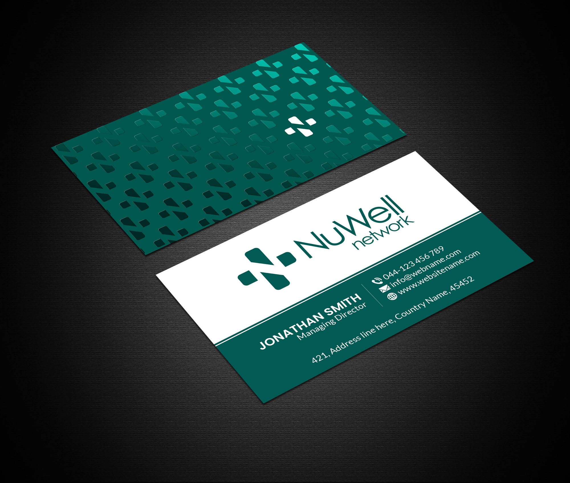 Business Card Design by Creations Box 2015 for NuWell Network  | Design #33156500