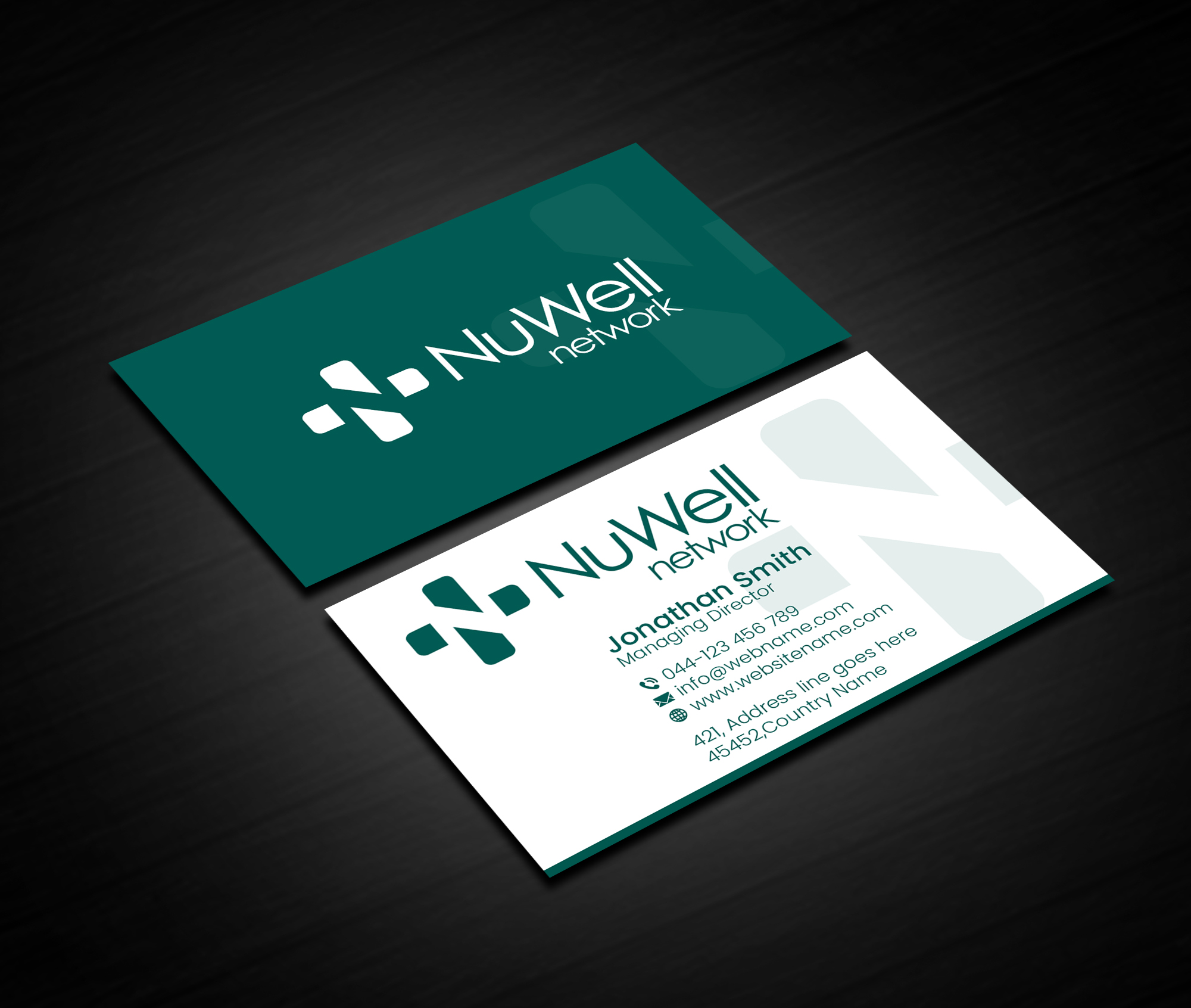 Design de Carte de Visite par Creations Box 2015 pour NuWell Network  | Design #33156504