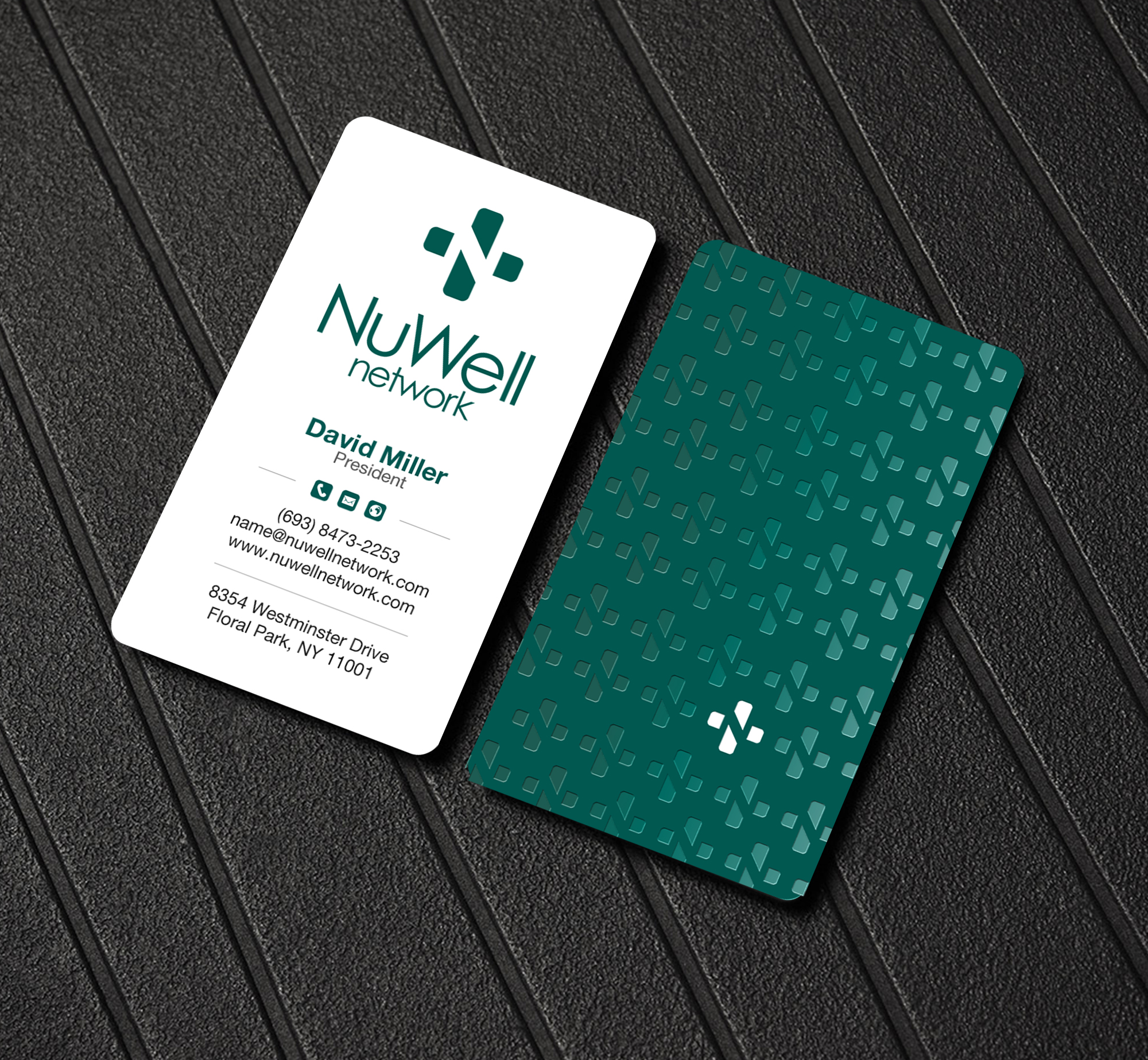 Business Card Design by Brand aid for NuWell Network  | Design #33149520