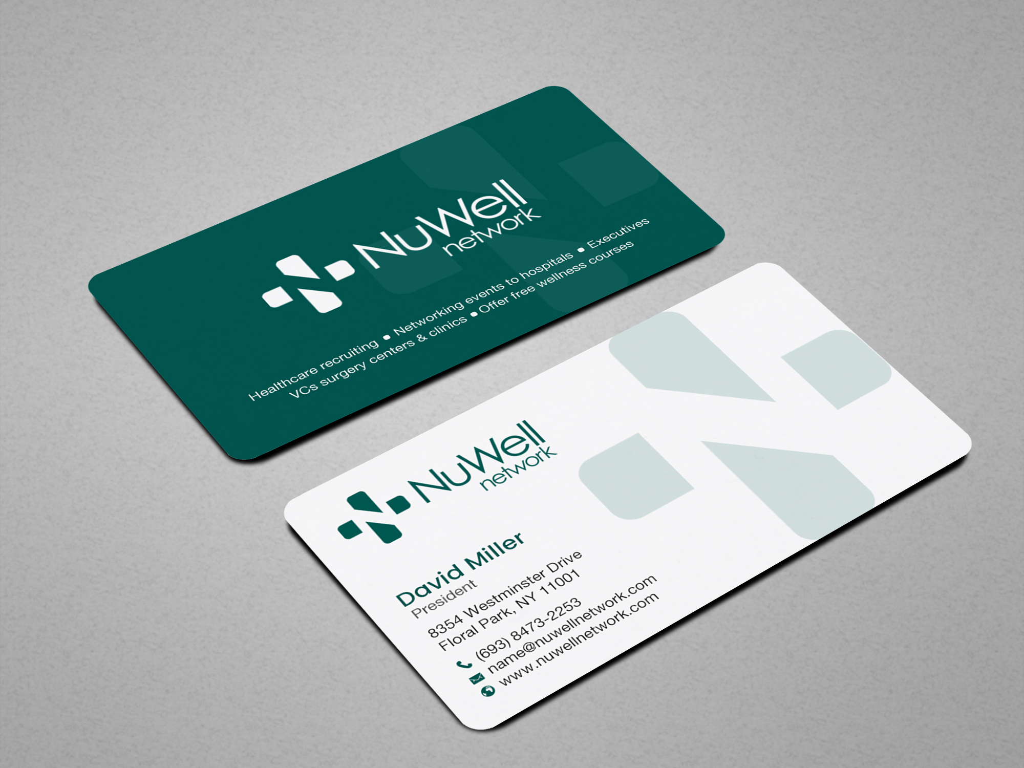 Visitenkarten-Design von Brand aid für NuWell Network  | Design #33149527
