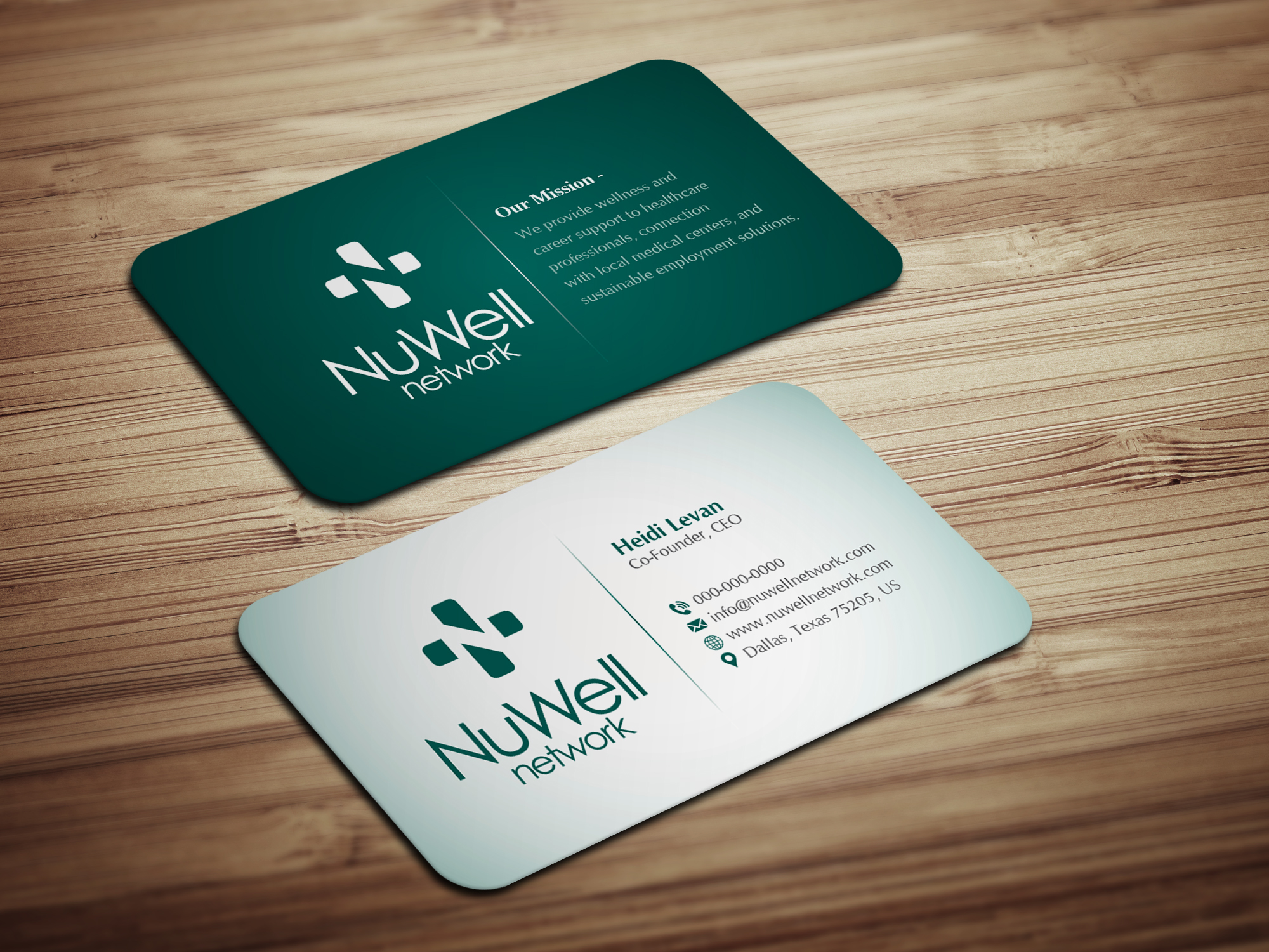 Visitenkarten-Design von Magic of Art für NuWell Network  | Design #33121066