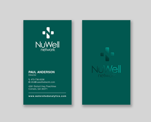Business Card Design by Tripti Ranjan Gain for NuWell Network  | Design: #33151115