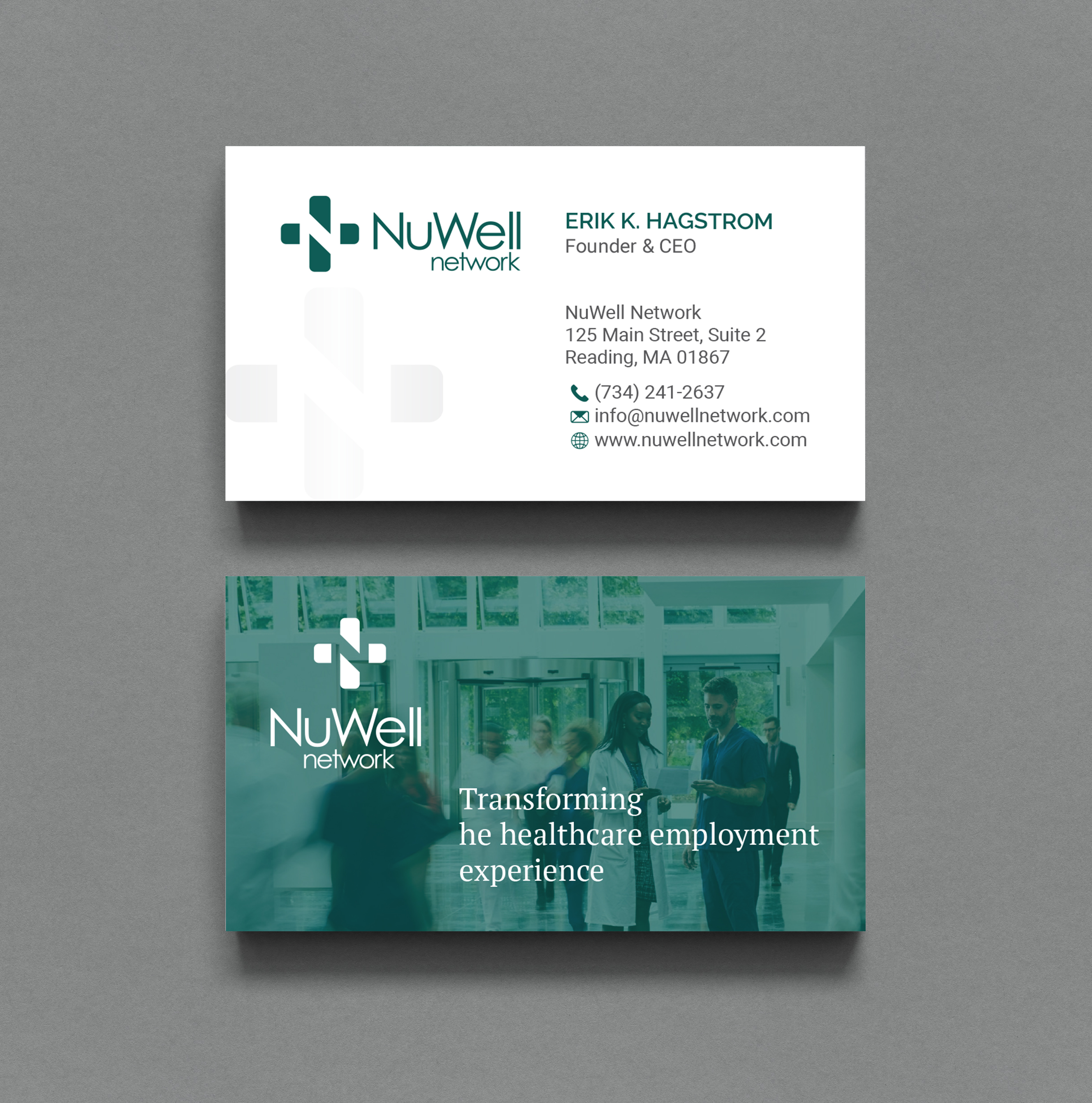 Business Card Design by R.design for NuWell Network  | Design #33119573