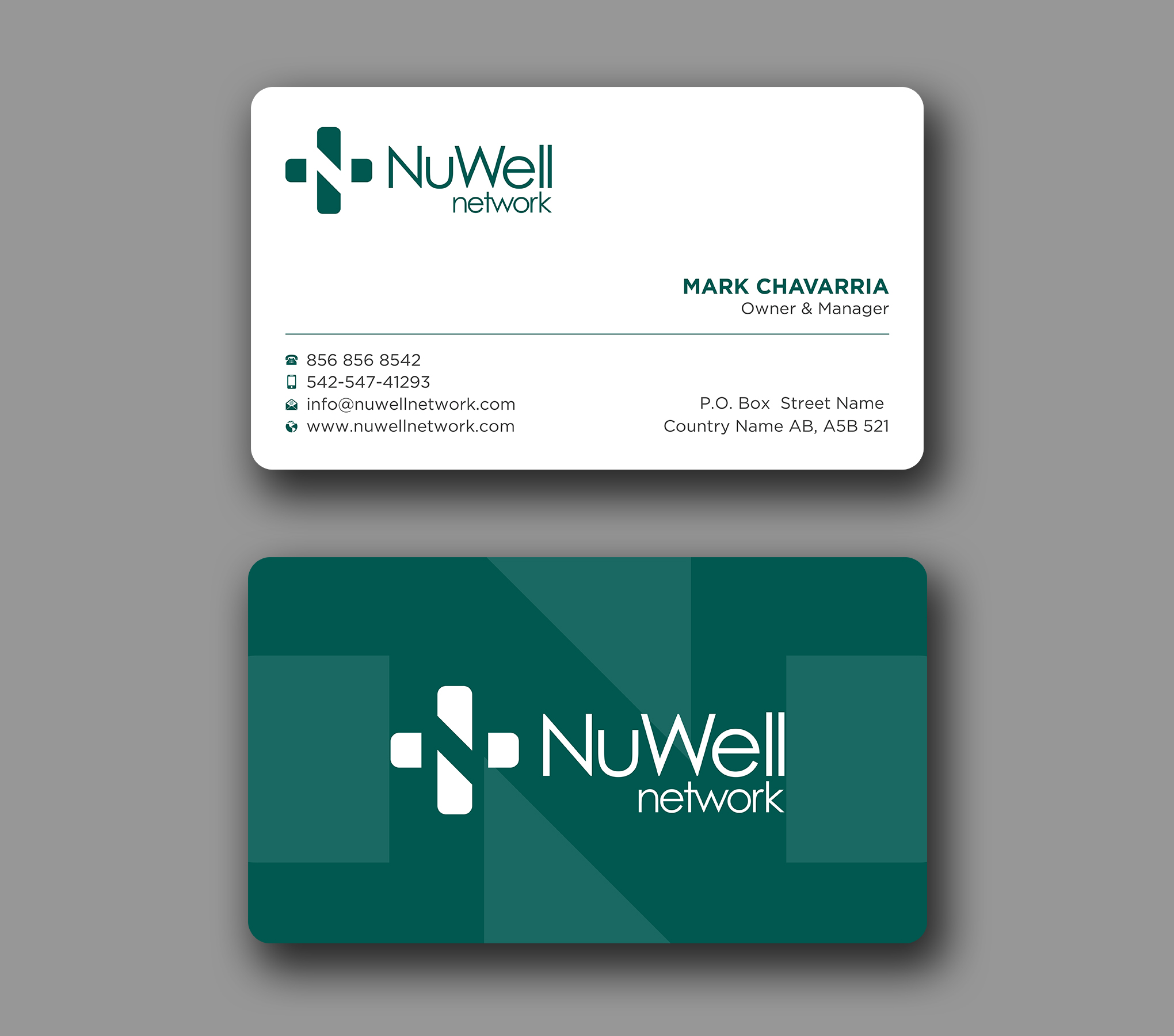 Visitenkarten-Design von Uttom 2 für NuWell Network  | Design #33118038