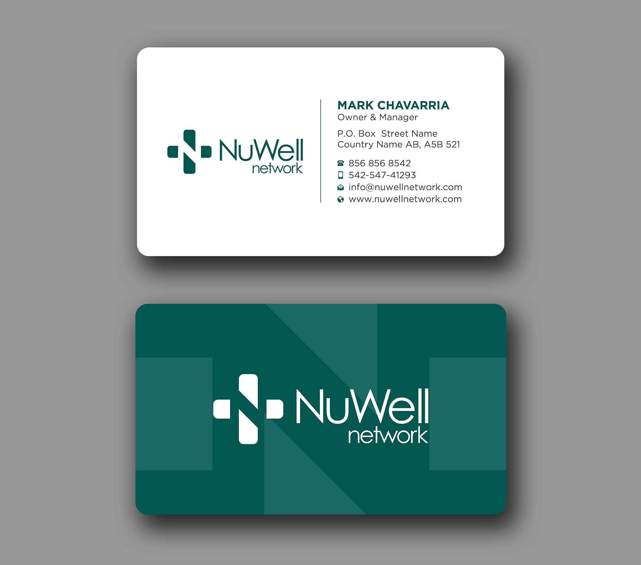 Business Card Design by Uttom 2 for NuWell Network  | Design #33118039