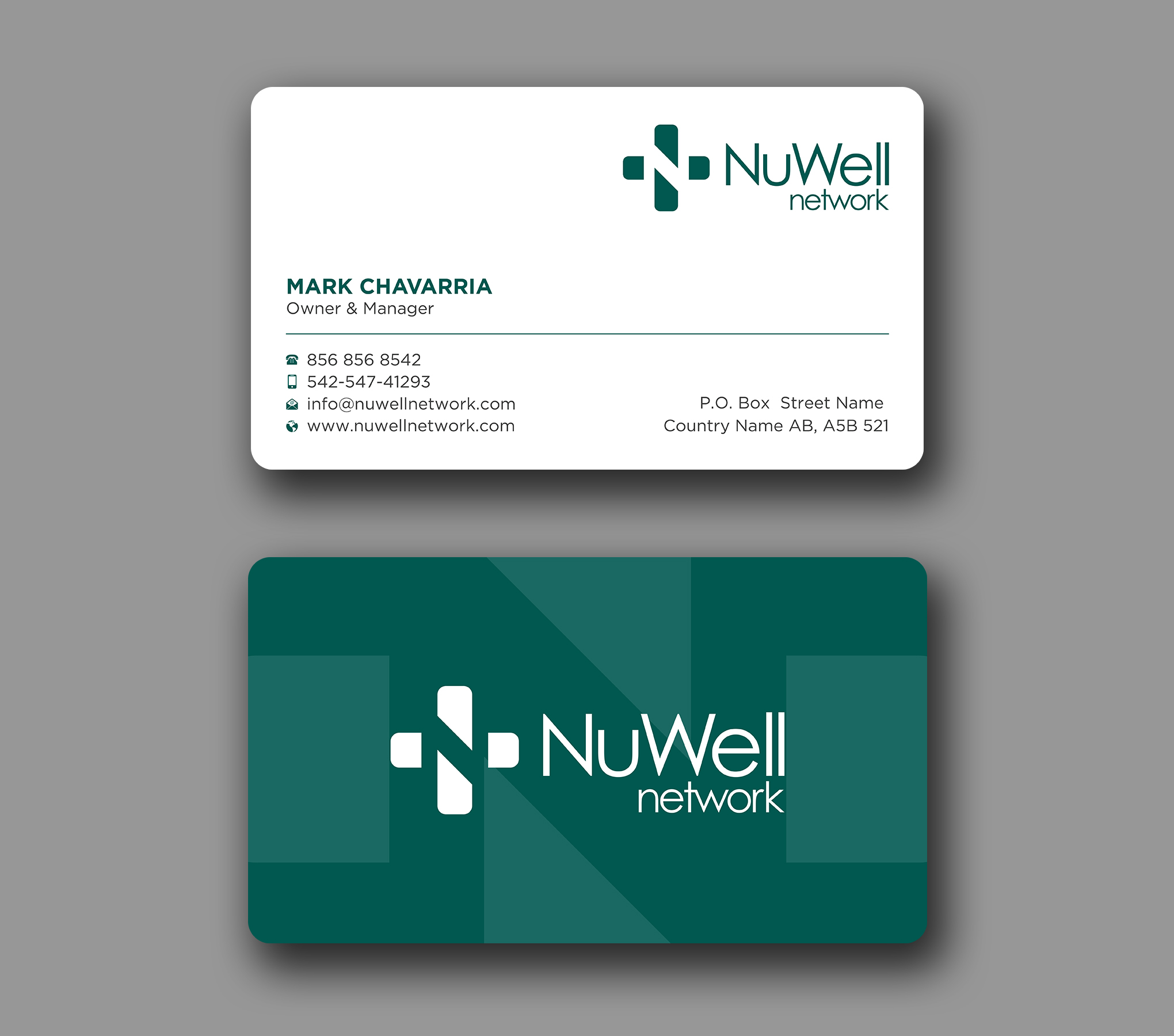 Visitenkarten-Design von Uttom 2 für NuWell Network  | Design #33118041
