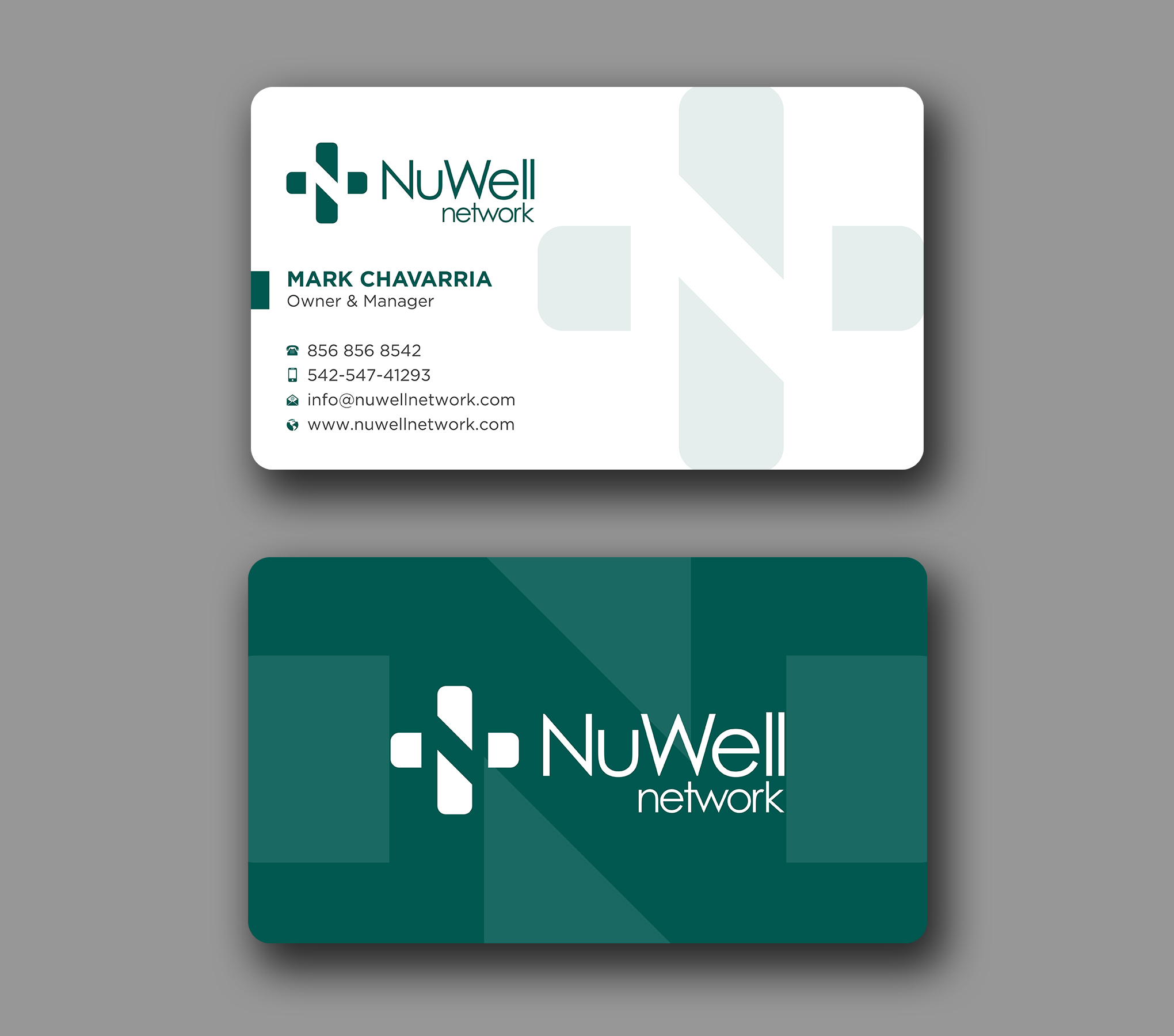 Business Card Design by Uttom 2 for NuWell Network  | Design #33118044