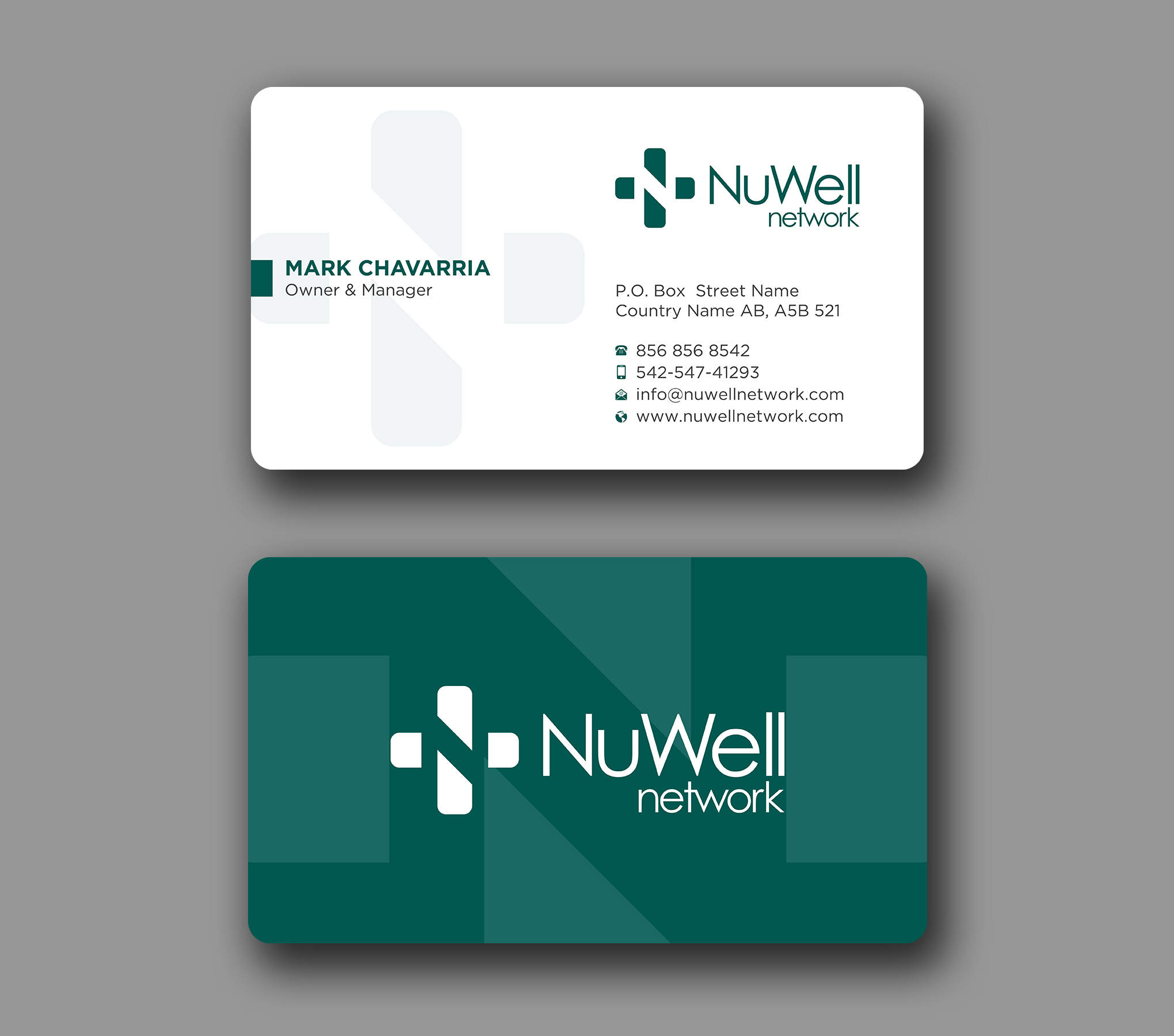 Business Card Design by Uttom 2 for NuWell Network  | Design #33118045
