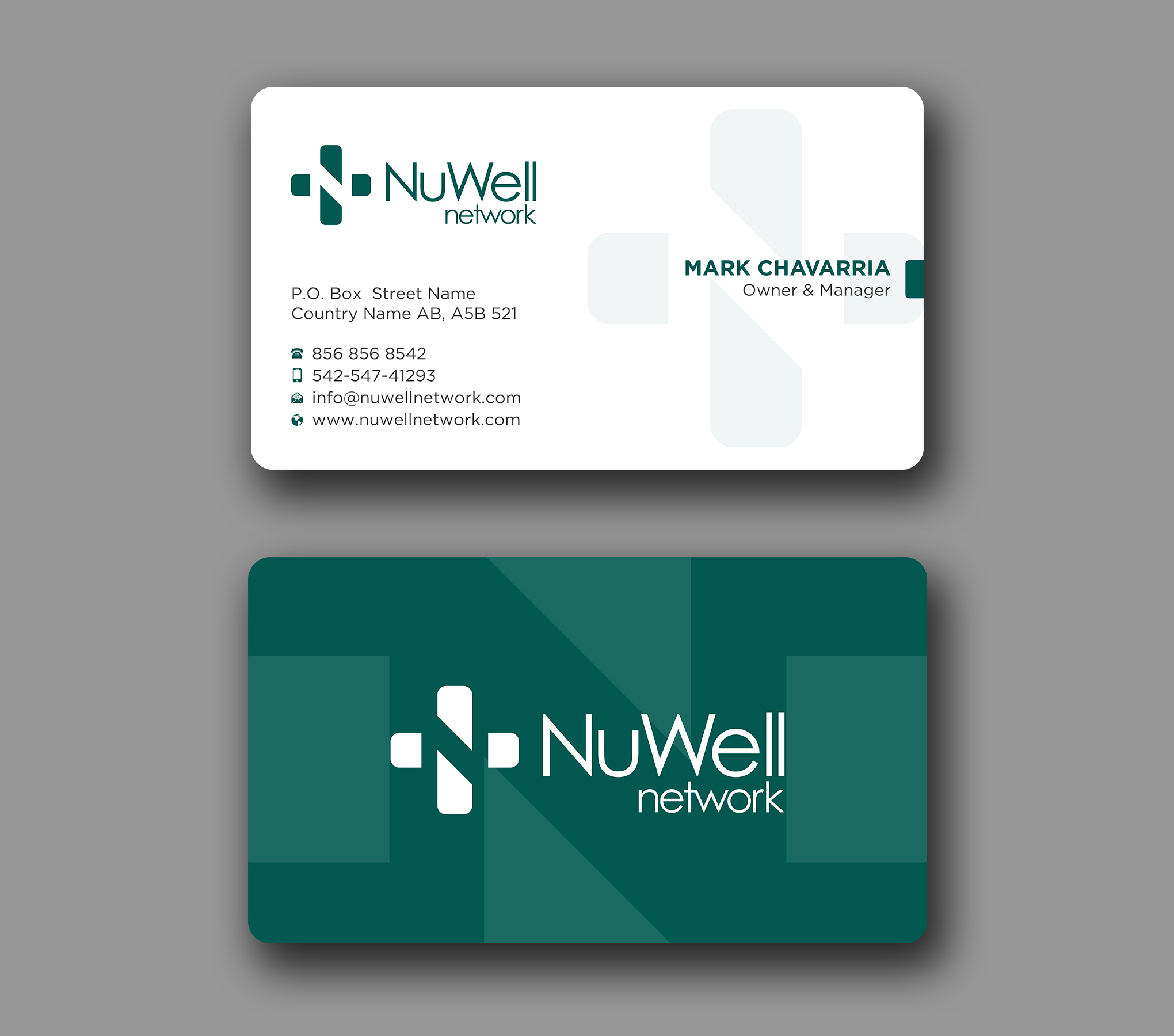 Visitenkarten-Design von Uttom 2 für NuWell Network  | Design #33118046