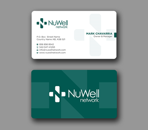 Business Card Design by Uttom 2 for NuWell Network  | Design: #33118046