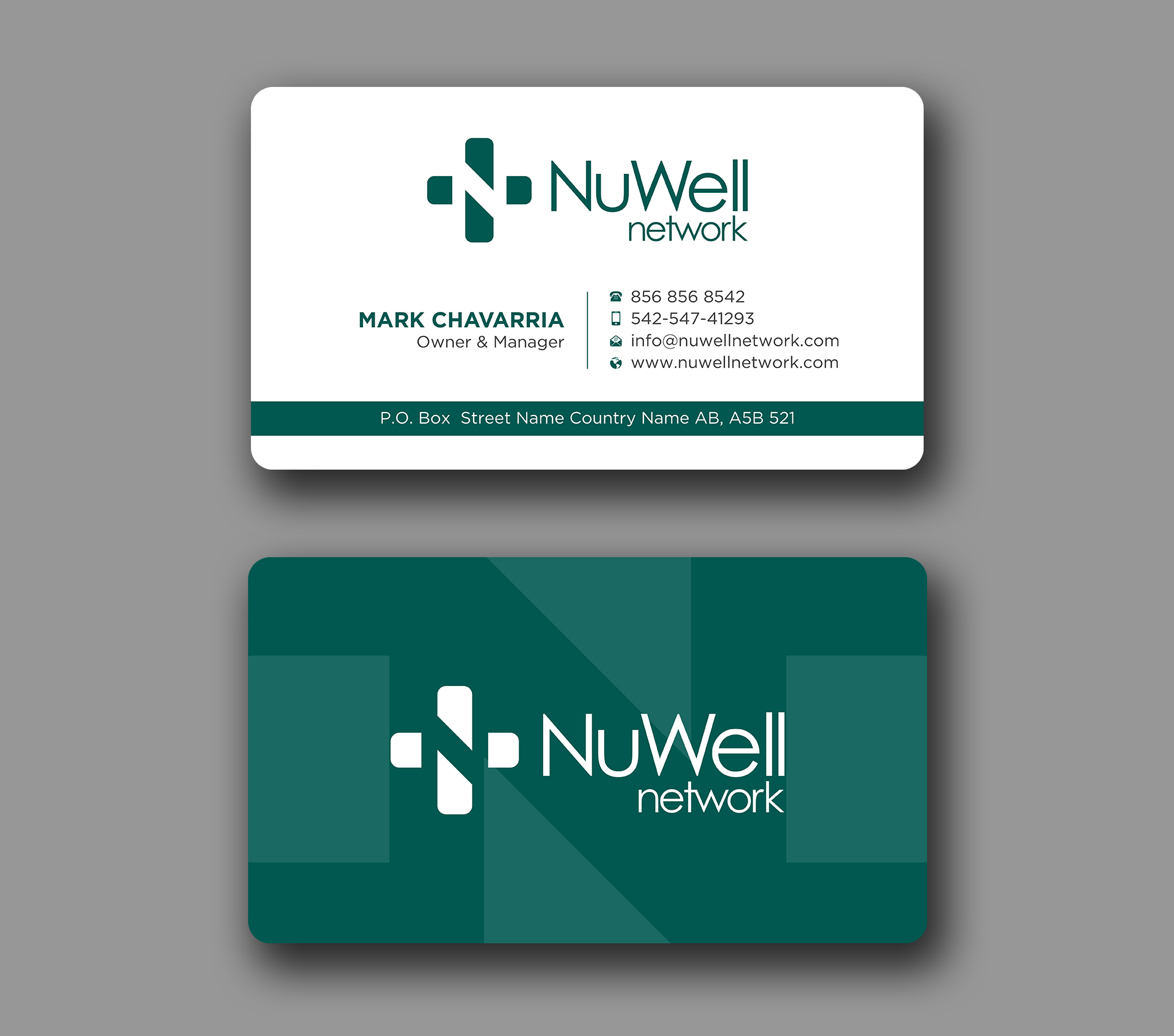 Visitenkarten-Design von Uttom 2 für NuWell Network  | Design #33118047