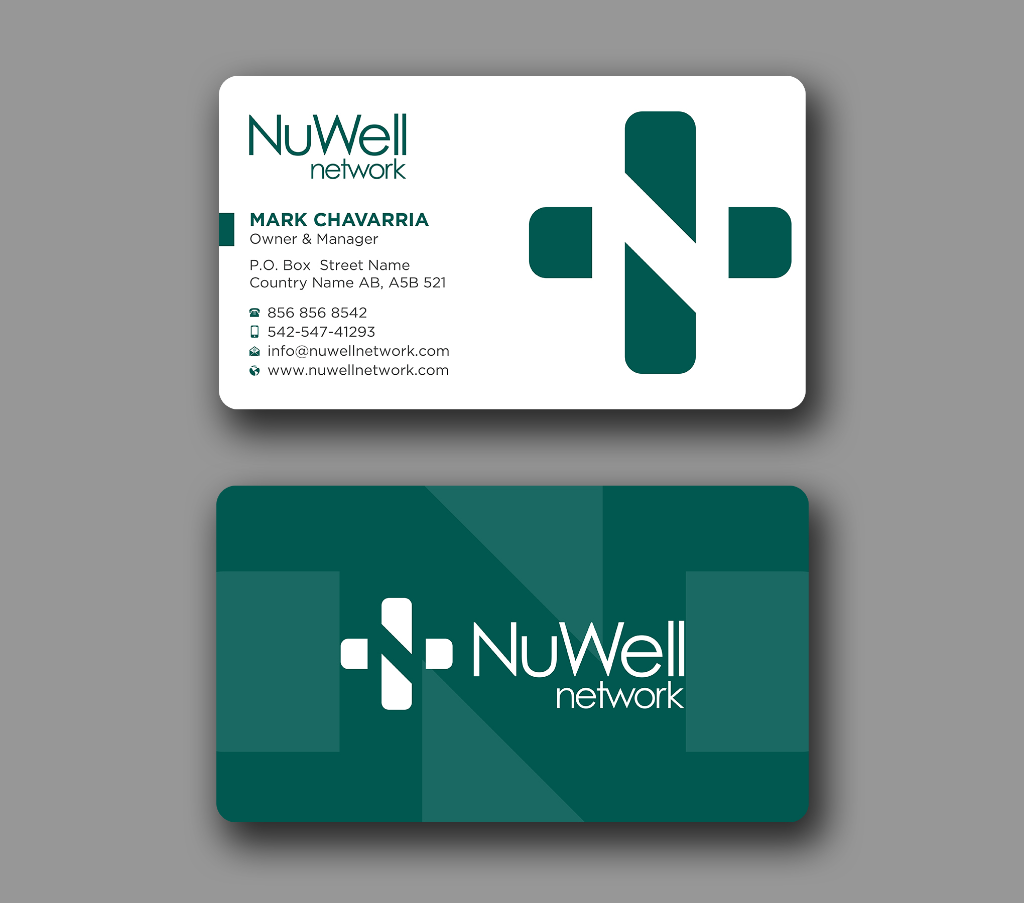 Business Card Design by Uttom 2 for NuWell Network  | Design #33118048