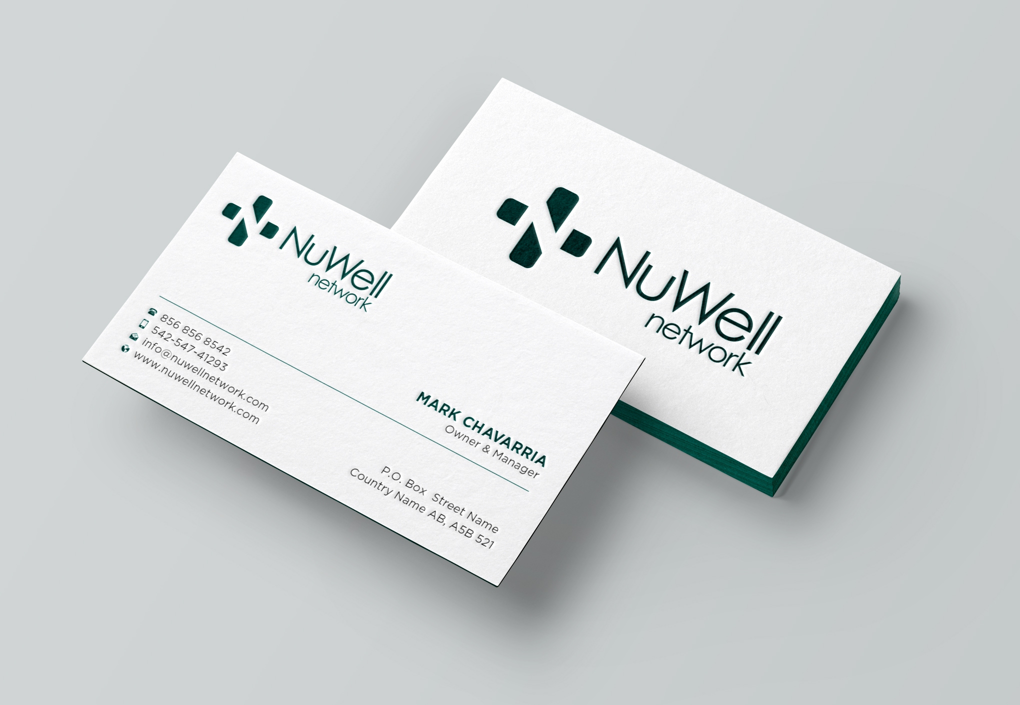 Visitenkarten-Design von Uttom 2 für NuWell Network  | Design #33118203