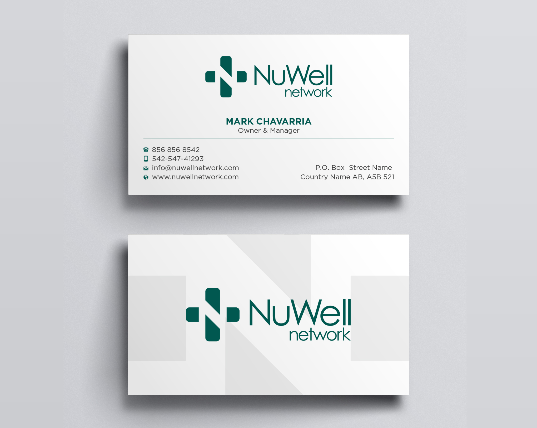 Visitenkarten-Design von Uttom 2 für NuWell Network  | Design #33132562