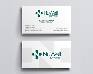 Business Card Design by Uttom 2 for NuWell Network  | Design: #33132562