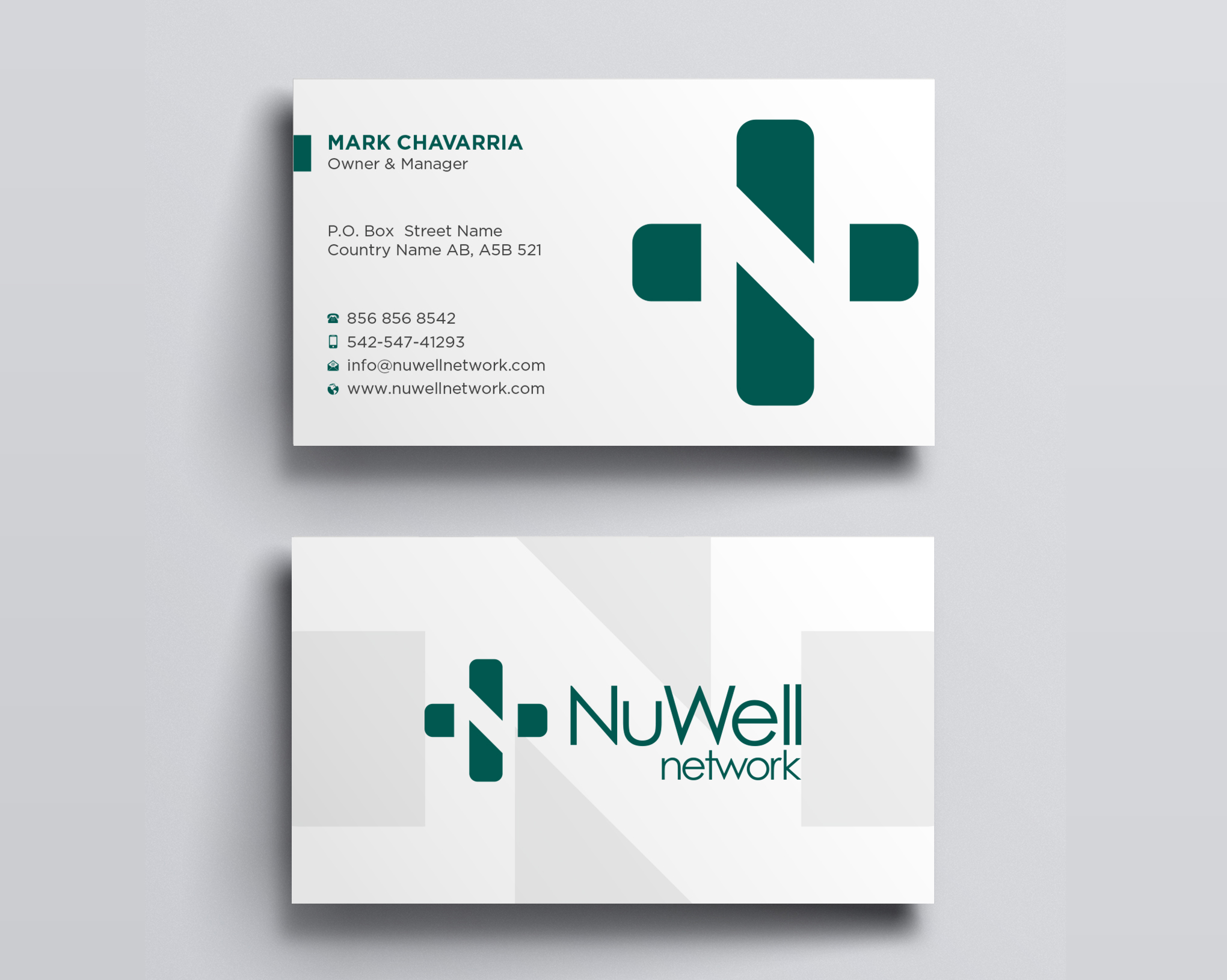 Visitenkarten-Design von Uttom 2 für NuWell Network  | Design #33132563
