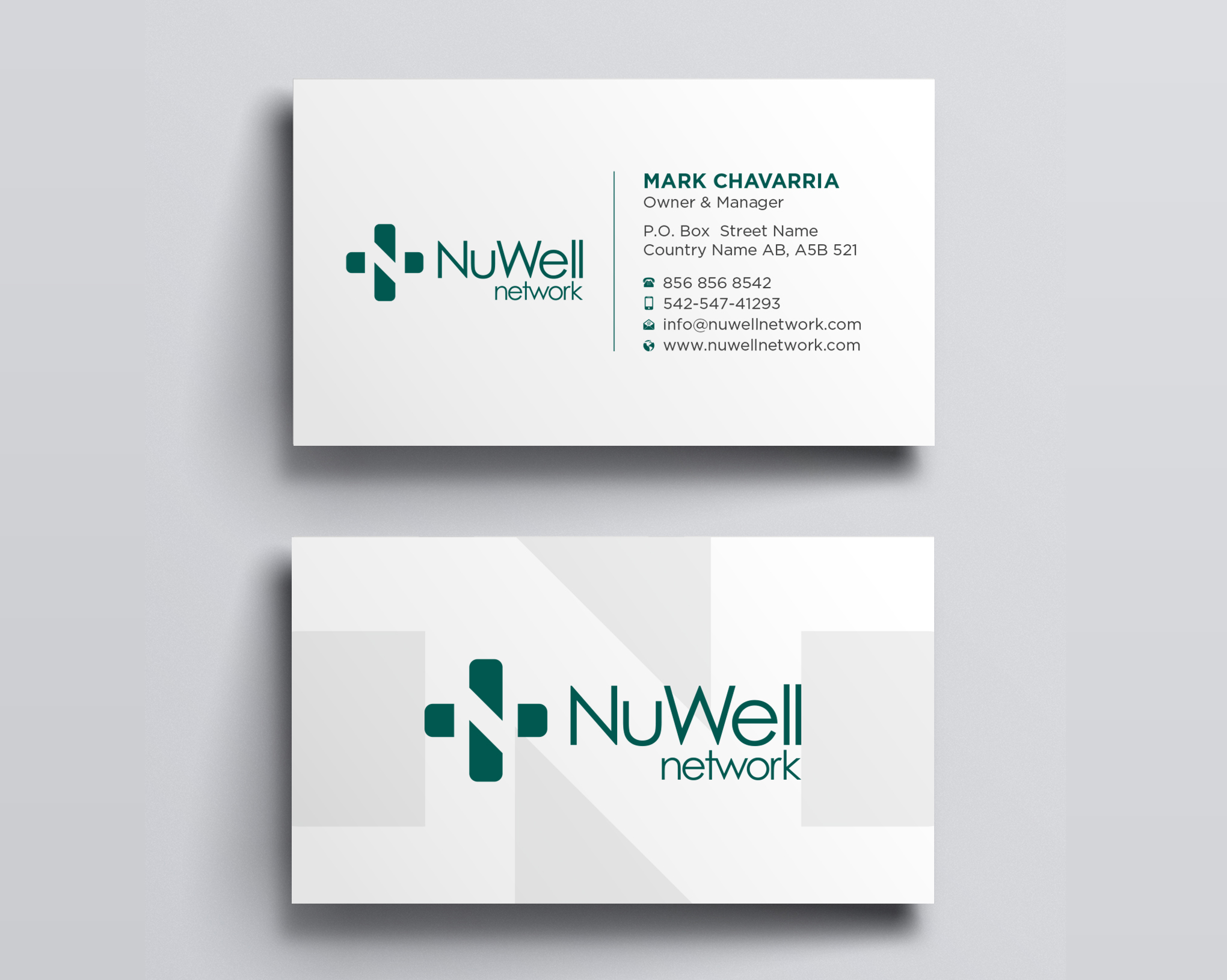 Visitenkarten-Design von Uttom 2 für NuWell Network  | Design #33132565