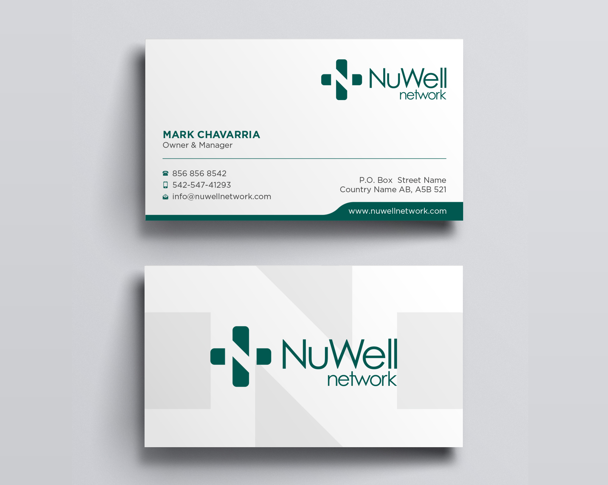 Visitenkarten-Design von Uttom 2 für NuWell Network  | Design #33132566