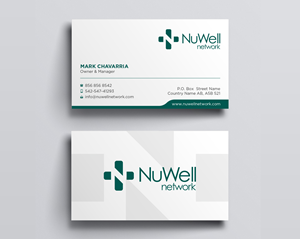 Business Card Design by Uttom 2 for NuWell Network  | Design: #33132566