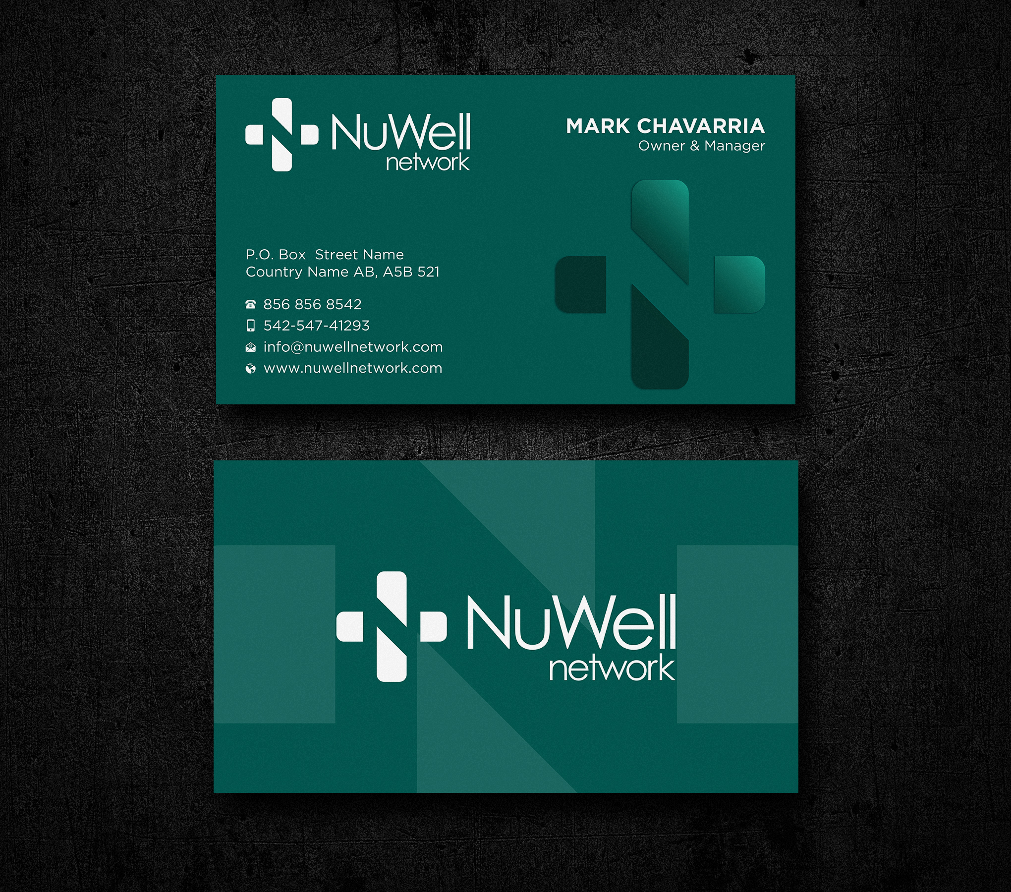 Visitenkarten-Design von Uttom 2 für NuWell Network  | Design #33132572