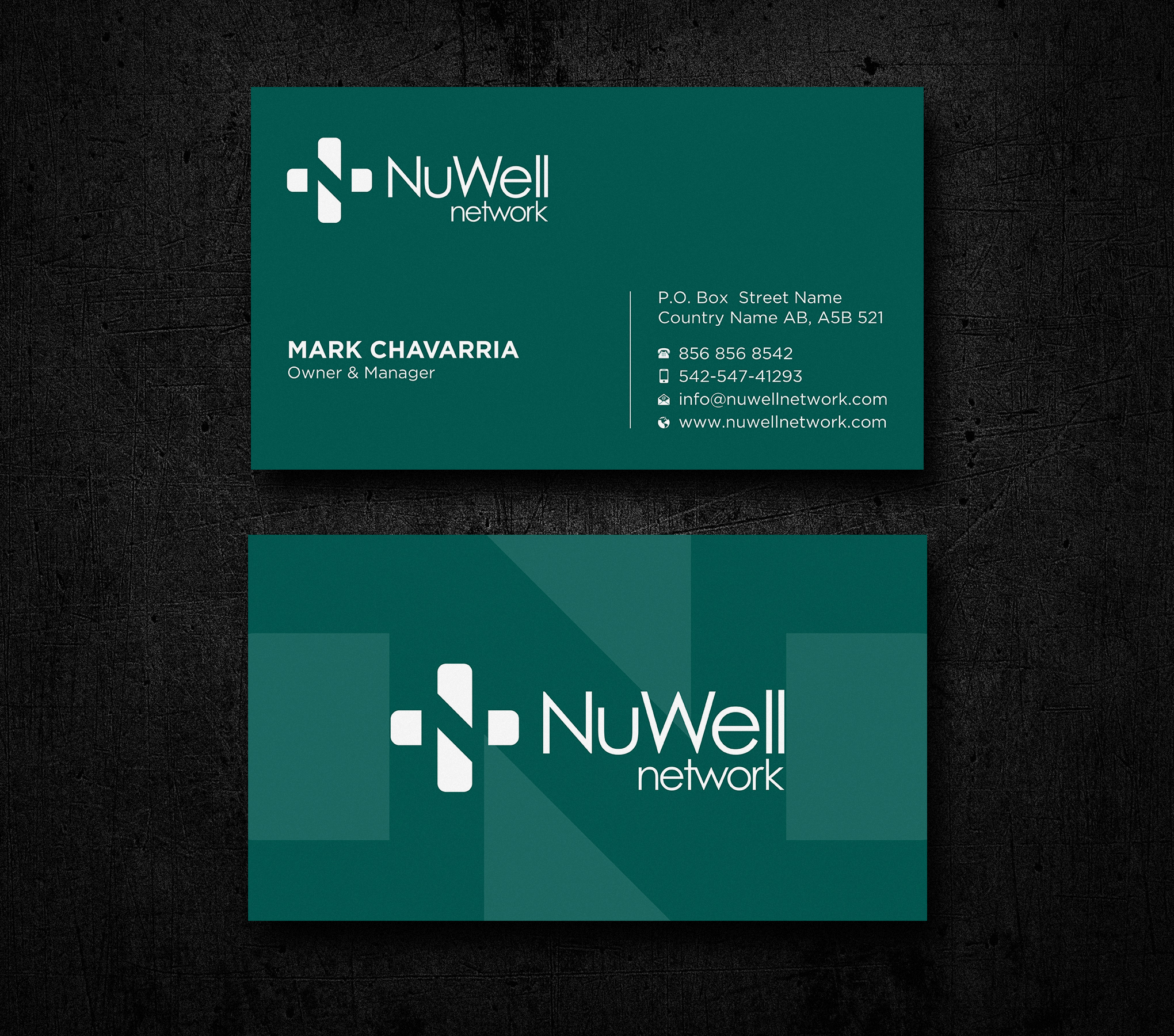 Visitenkarten-Design von Uttom 2 für NuWell Network  | Design #33132574