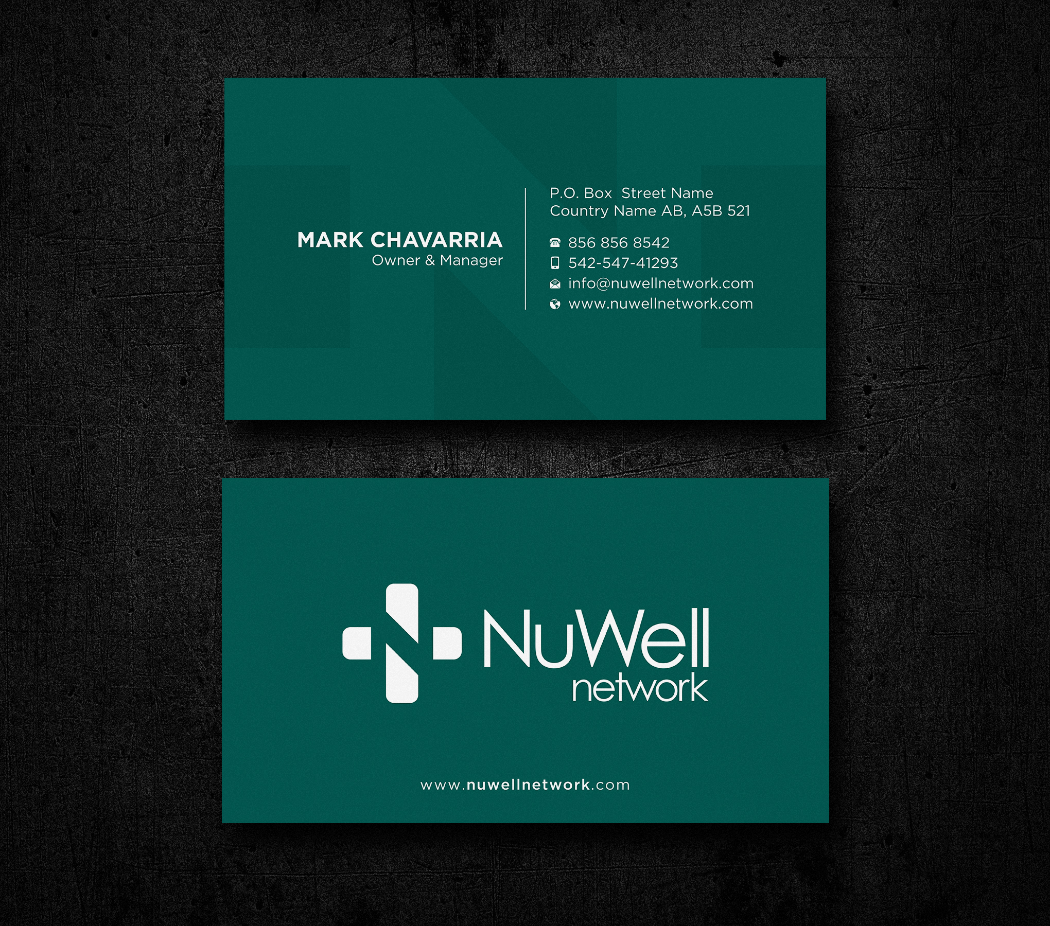 Visitenkarten-Design von Uttom 2 für NuWell Network  | Design #33132576