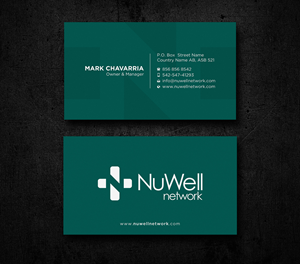Business Card Design by Uttom 2 for NuWell Network  | Design: #33132576