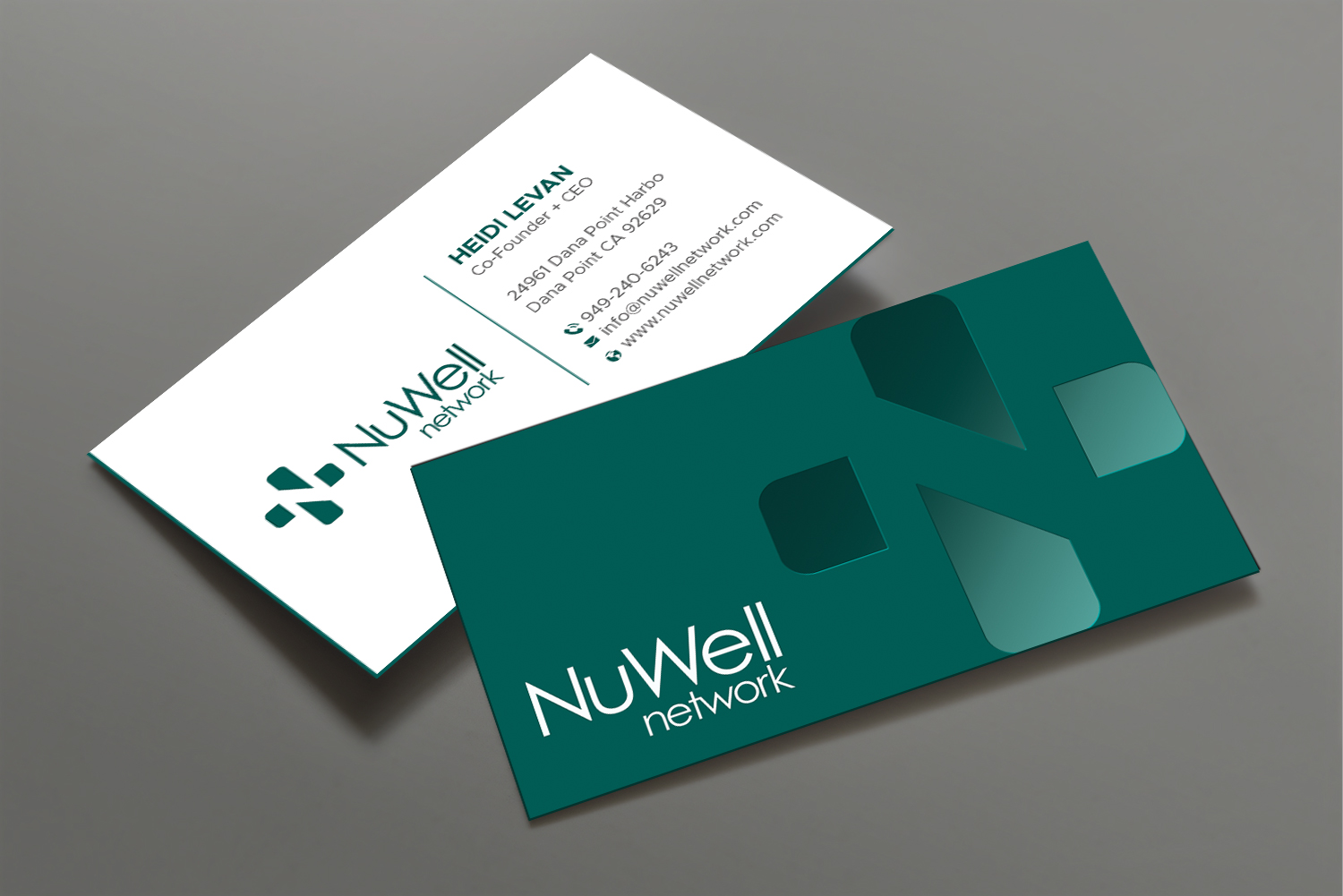 Visitenkarten-Design von DesignShout für NuWell Network  | Design #33124790